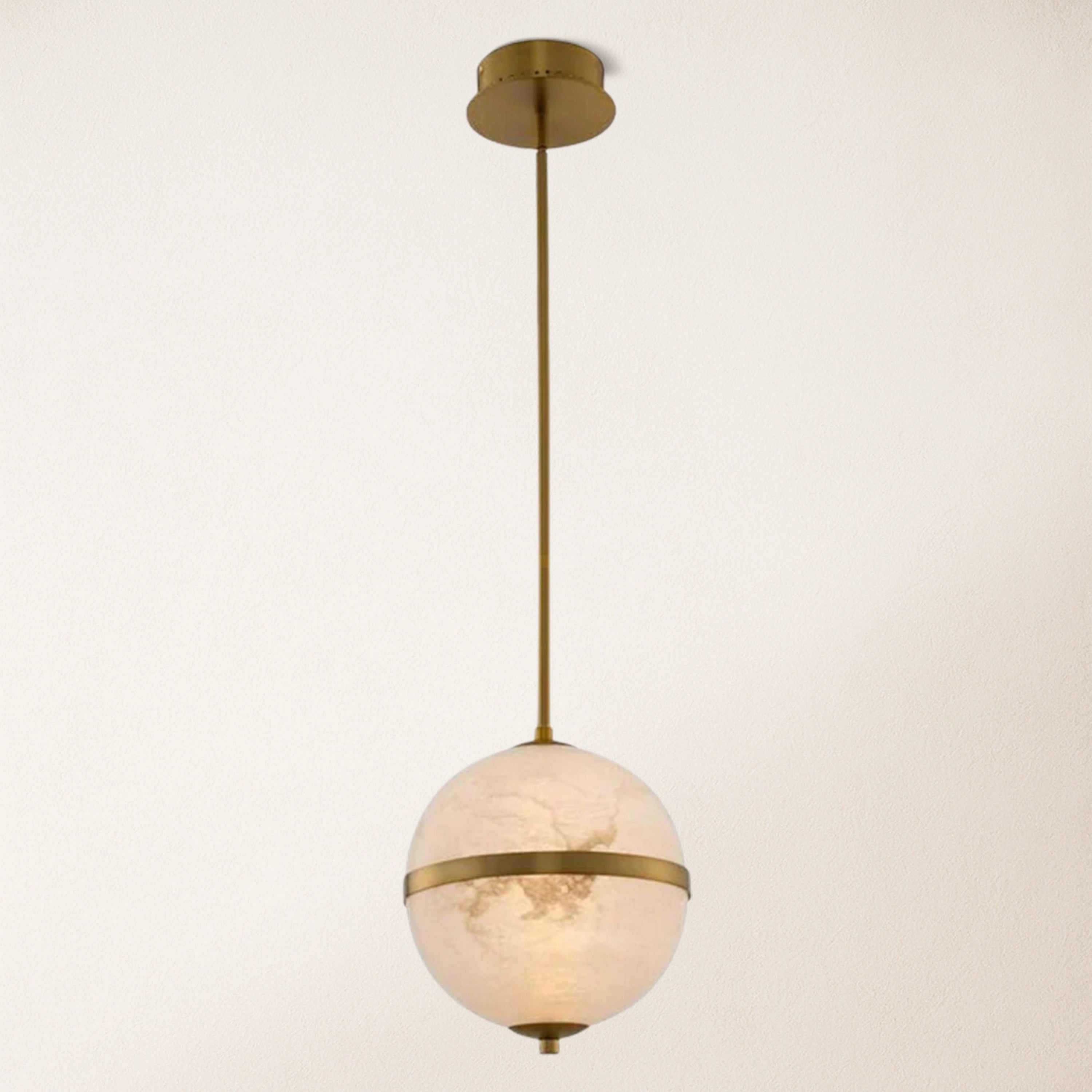 Dadaly Alabaster Small Art Canterbury LED-Mini-Pendelleuchte, 25,4 cm