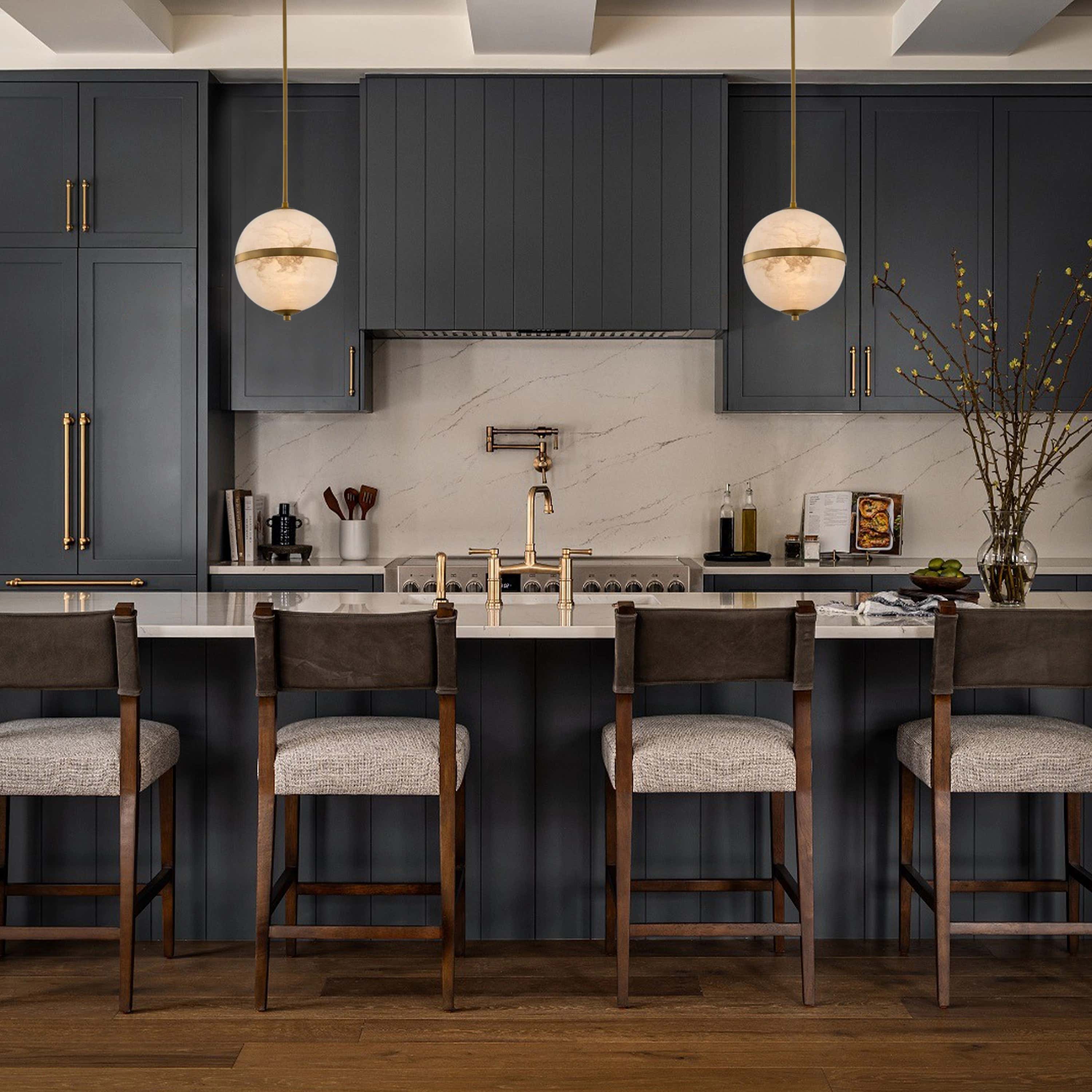 Dadaly Alabaster Small Art Canterbury LED-Mini-Pendelleuchte, 25,4 cm