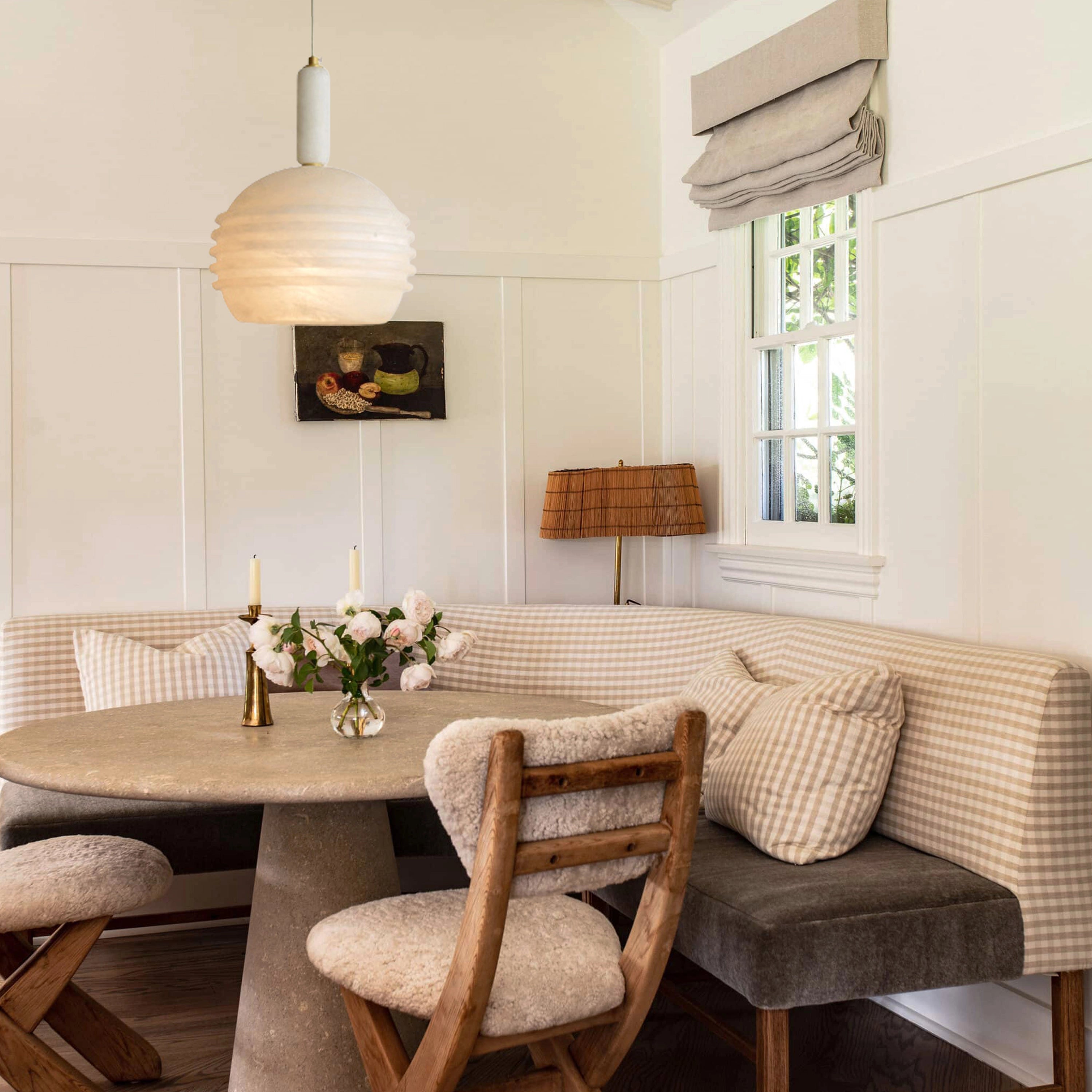 Dadaly Lottia Alabaster Kleine Kunst-Pendelleuchte, 25,4 cm Durchmesser