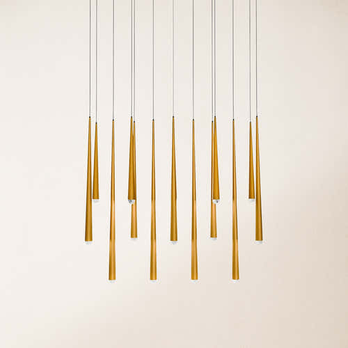 Anthropology Rectangle Crystal Pendant 40"W