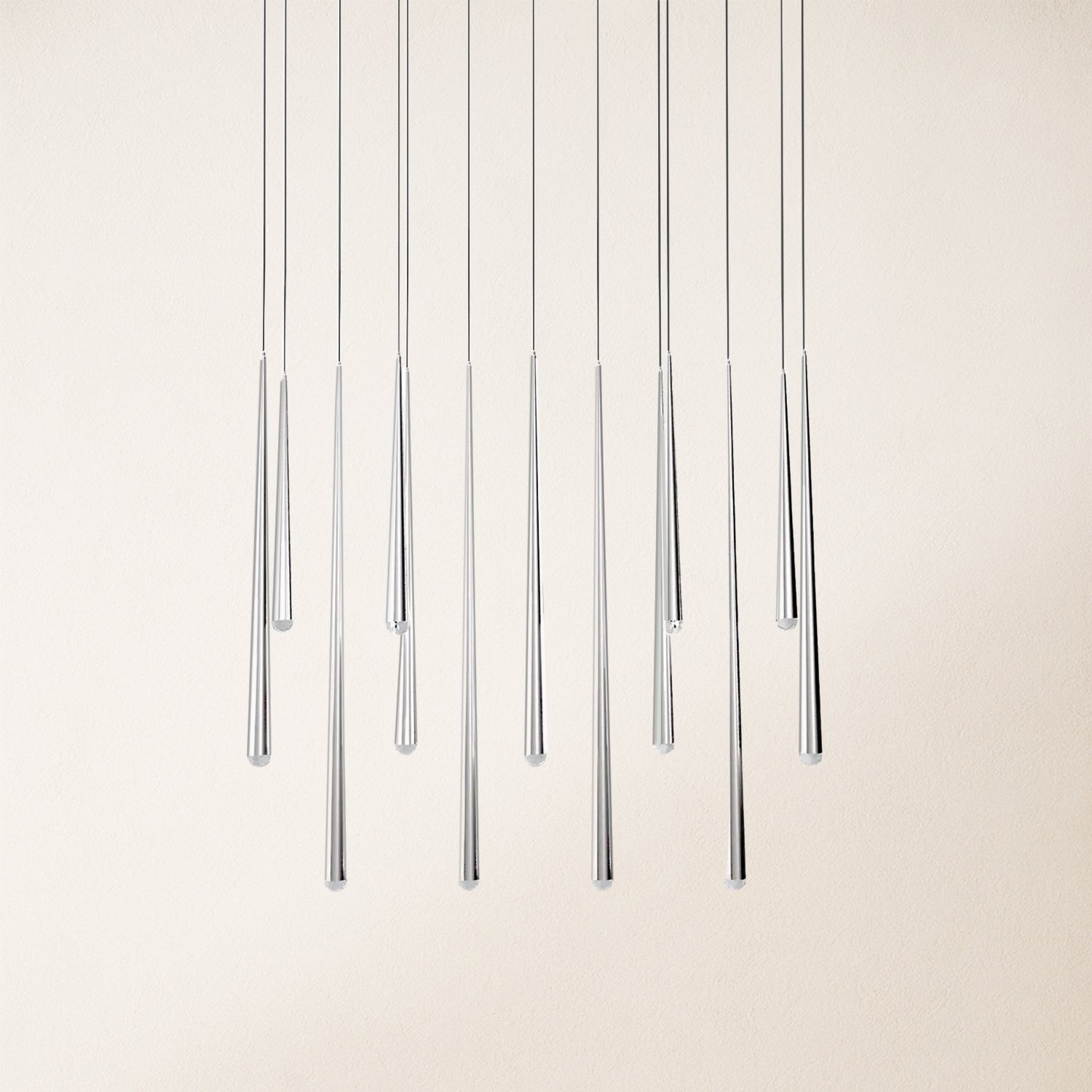 Anthropology Rectangle Crystal Pendant 40"W