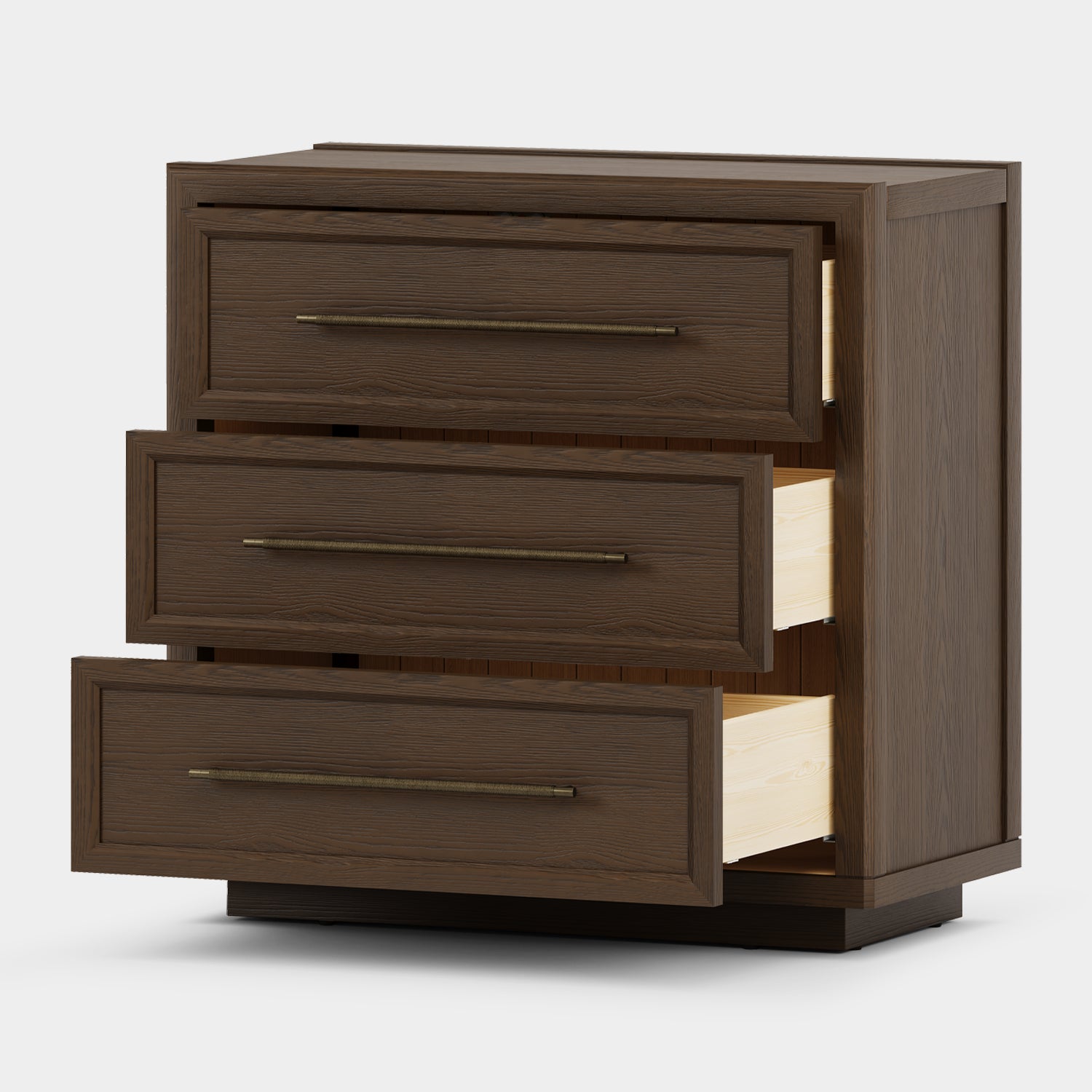 Alvar 126″ Oak 12-Drawer Chest(Set of 4)
