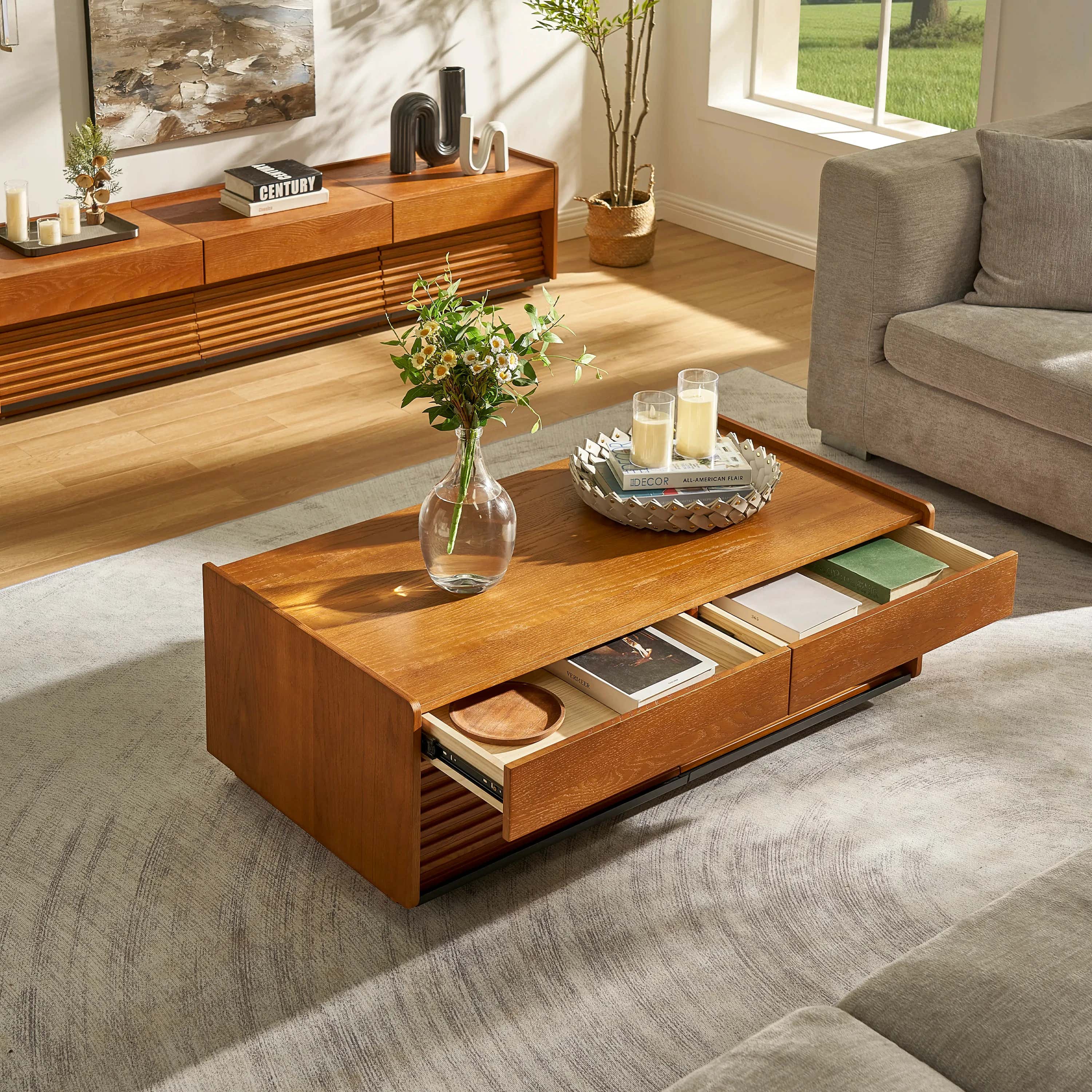 Devon Oak Coffee Table 48" W