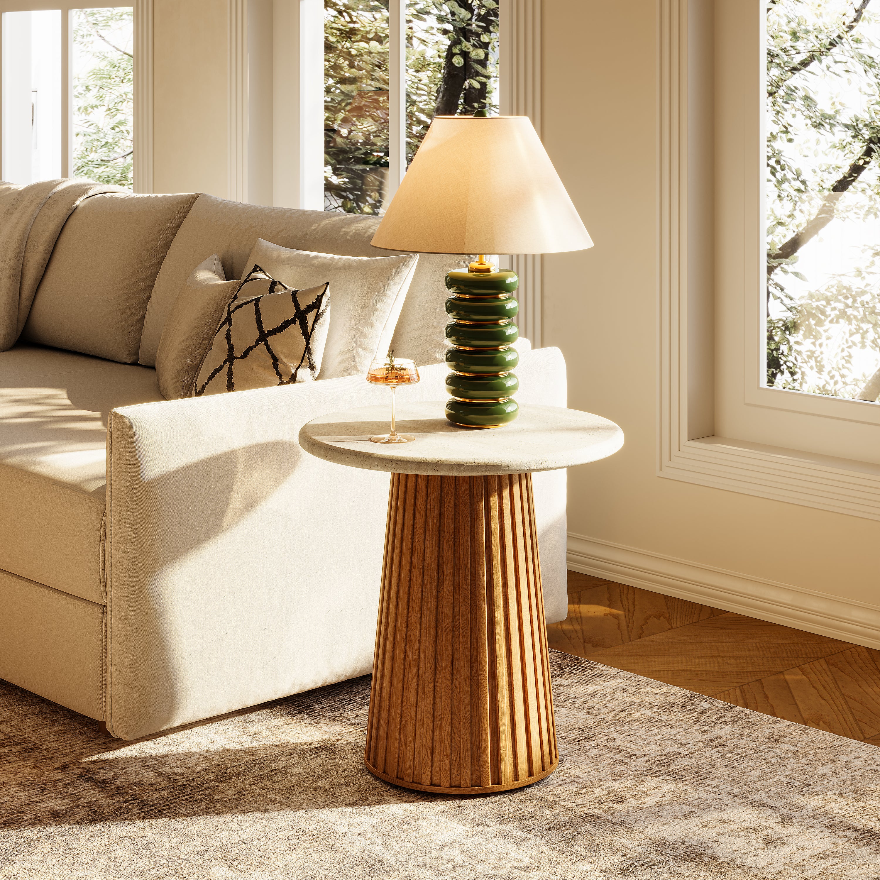 Emery Side Table 19.7"W