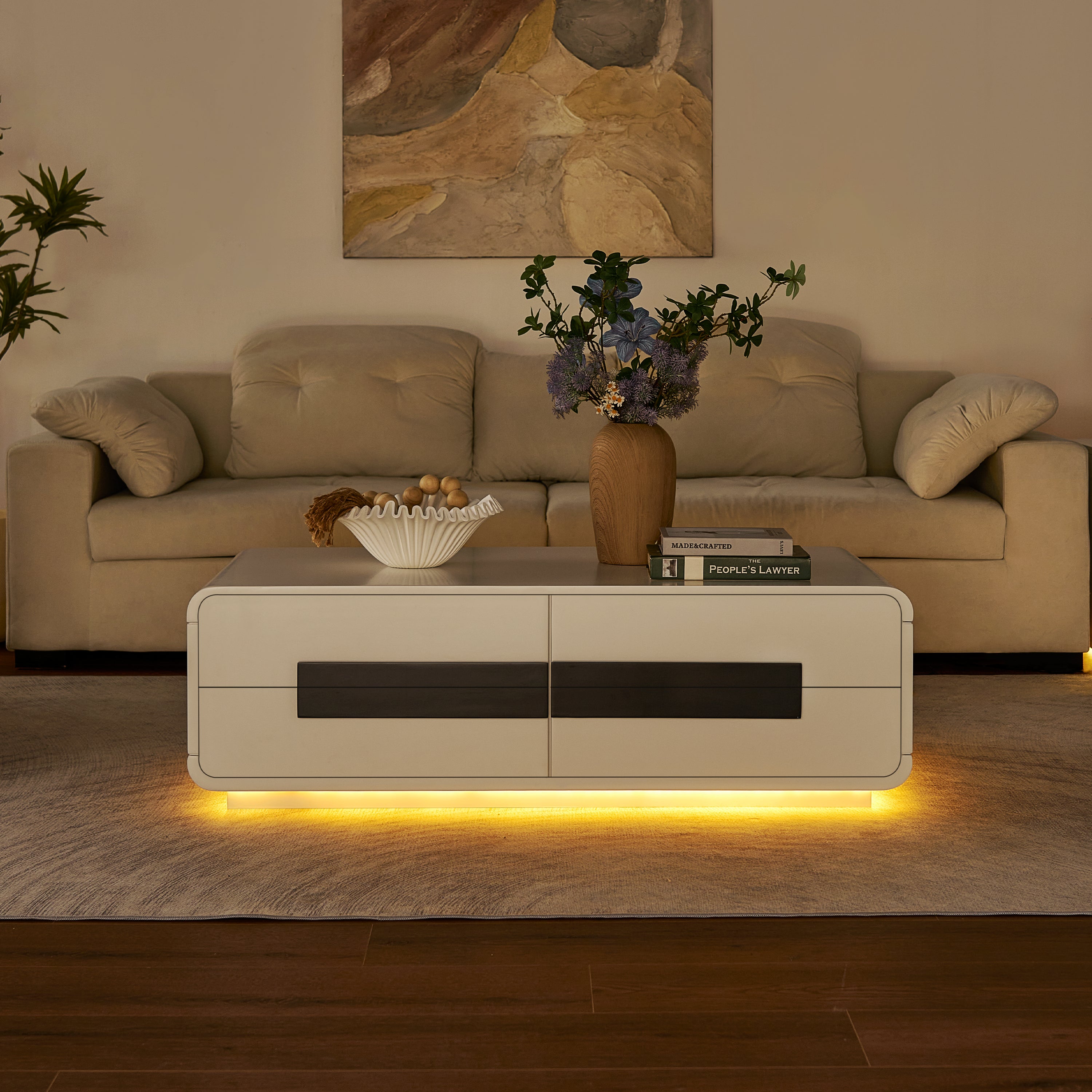 Soren Media Console And Coffee Table Set