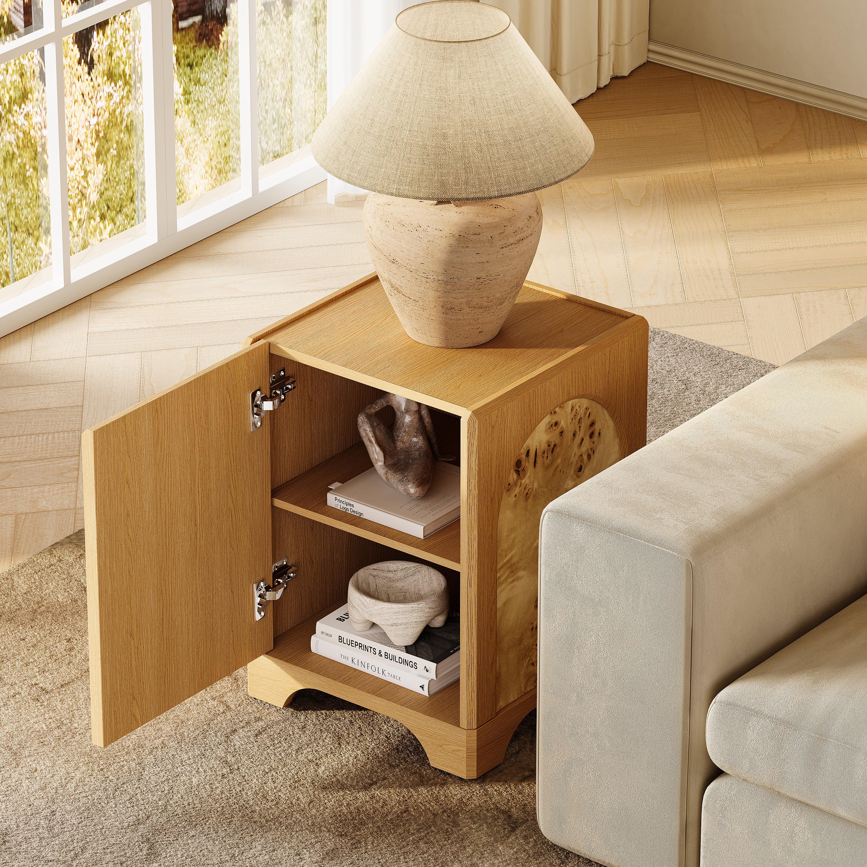 Aurora Oak Side Table