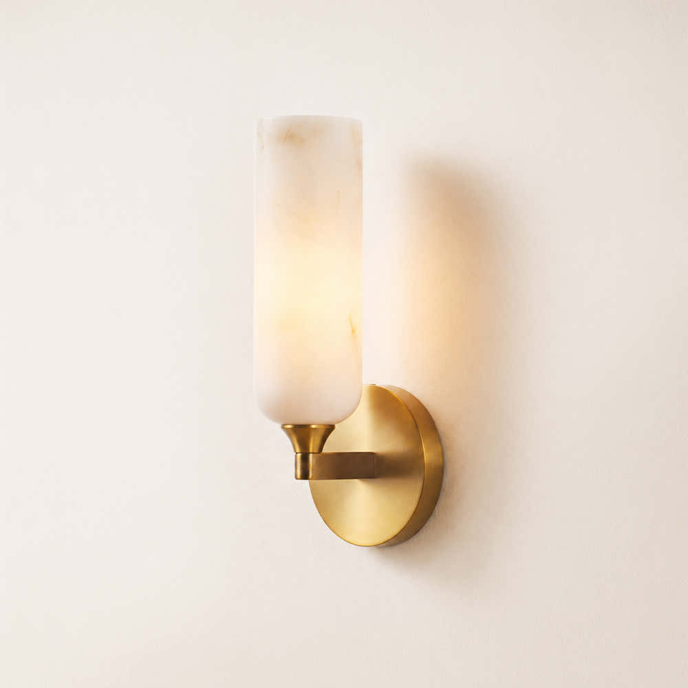 Axis Resin Alabaster Texture Wall Sconce 12"H