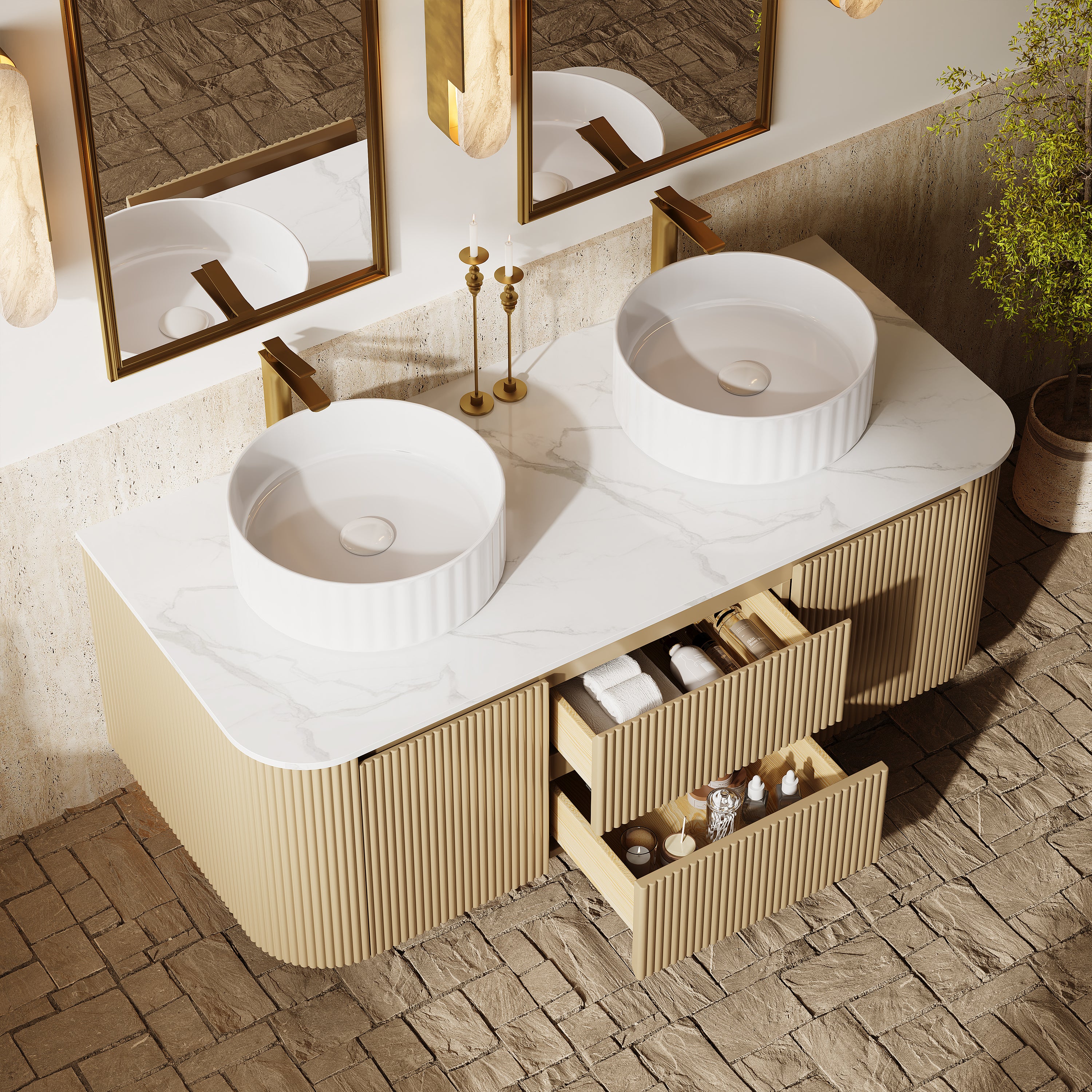 Rowan Badezimmerwaschtisch, 121 cm breit