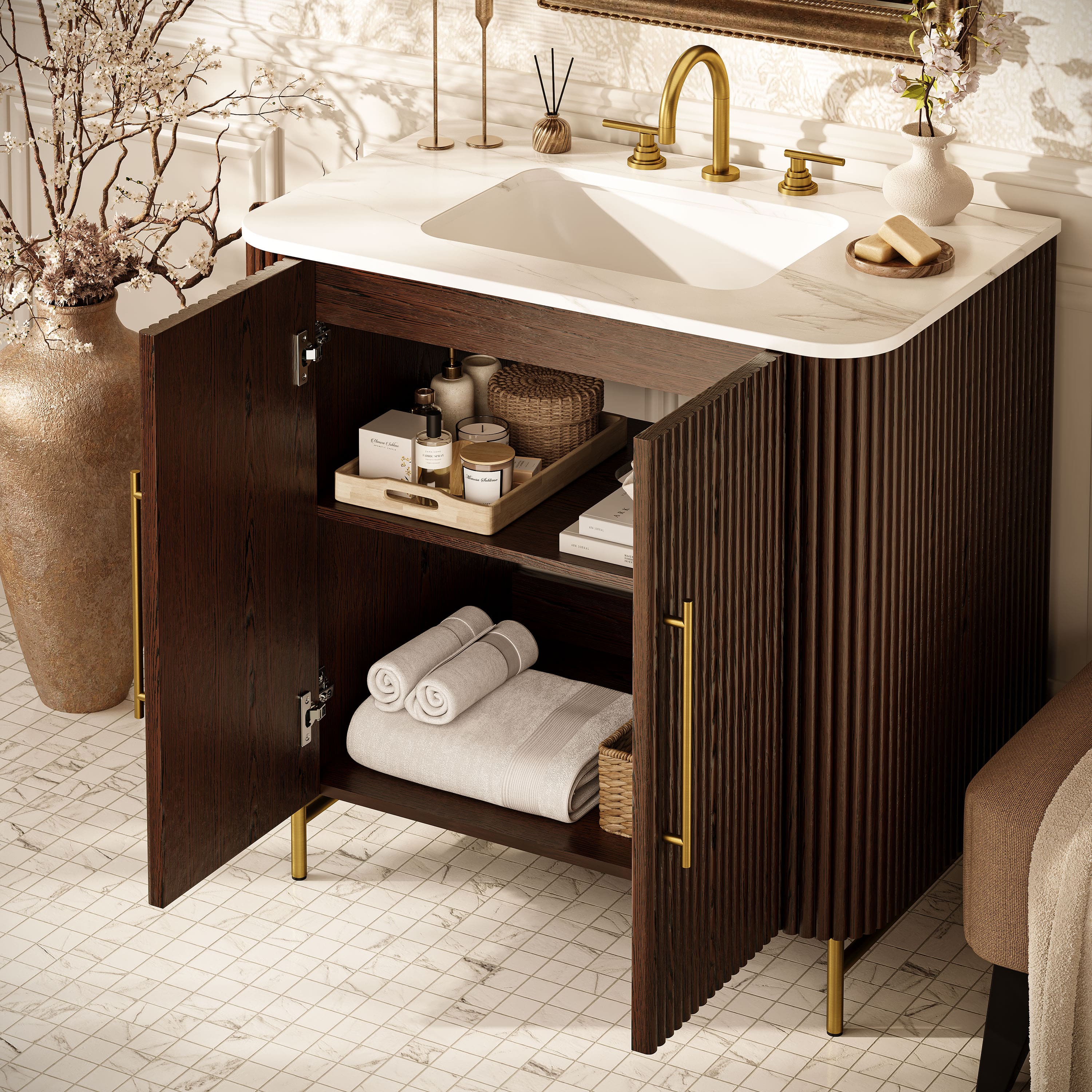 Riley Bathroom Vanity 36"W