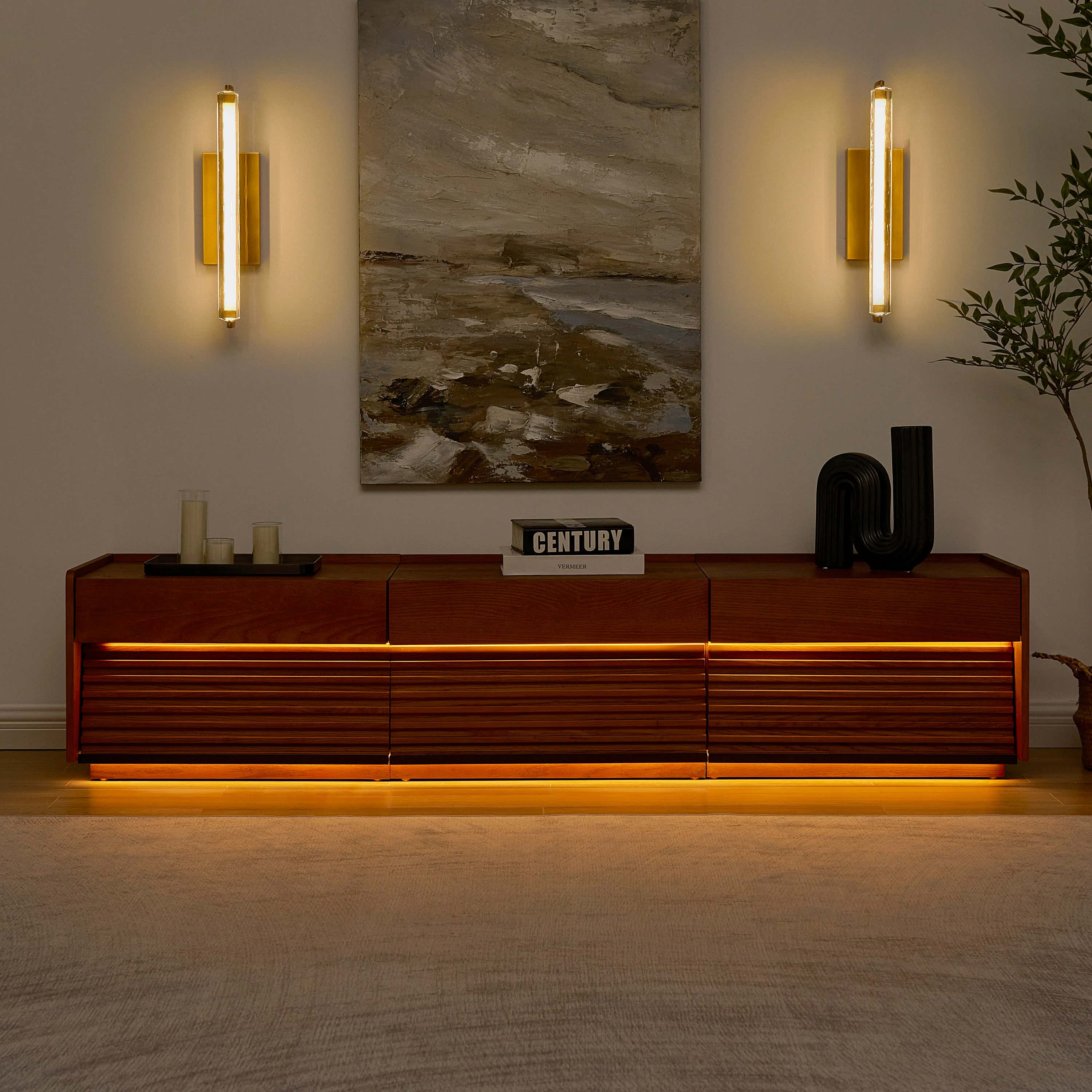 Devon Oak Media Console 71"