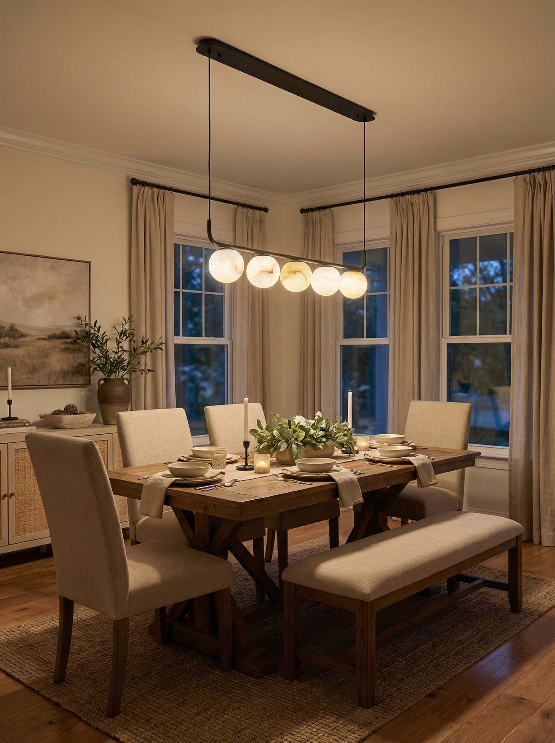 Betrica Alabaster Linear Chandelier