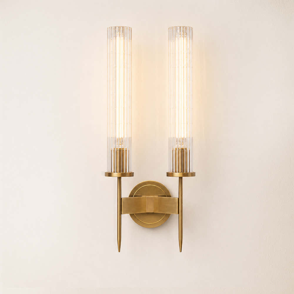Bellmere 2 Lights Glass Wall Sconce