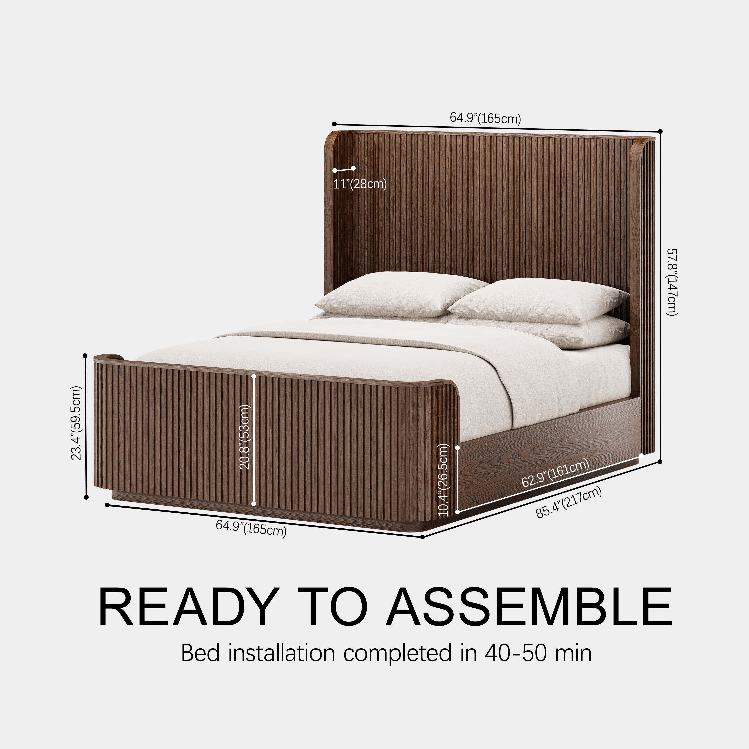 Sinclair Shelter Bed 65"W