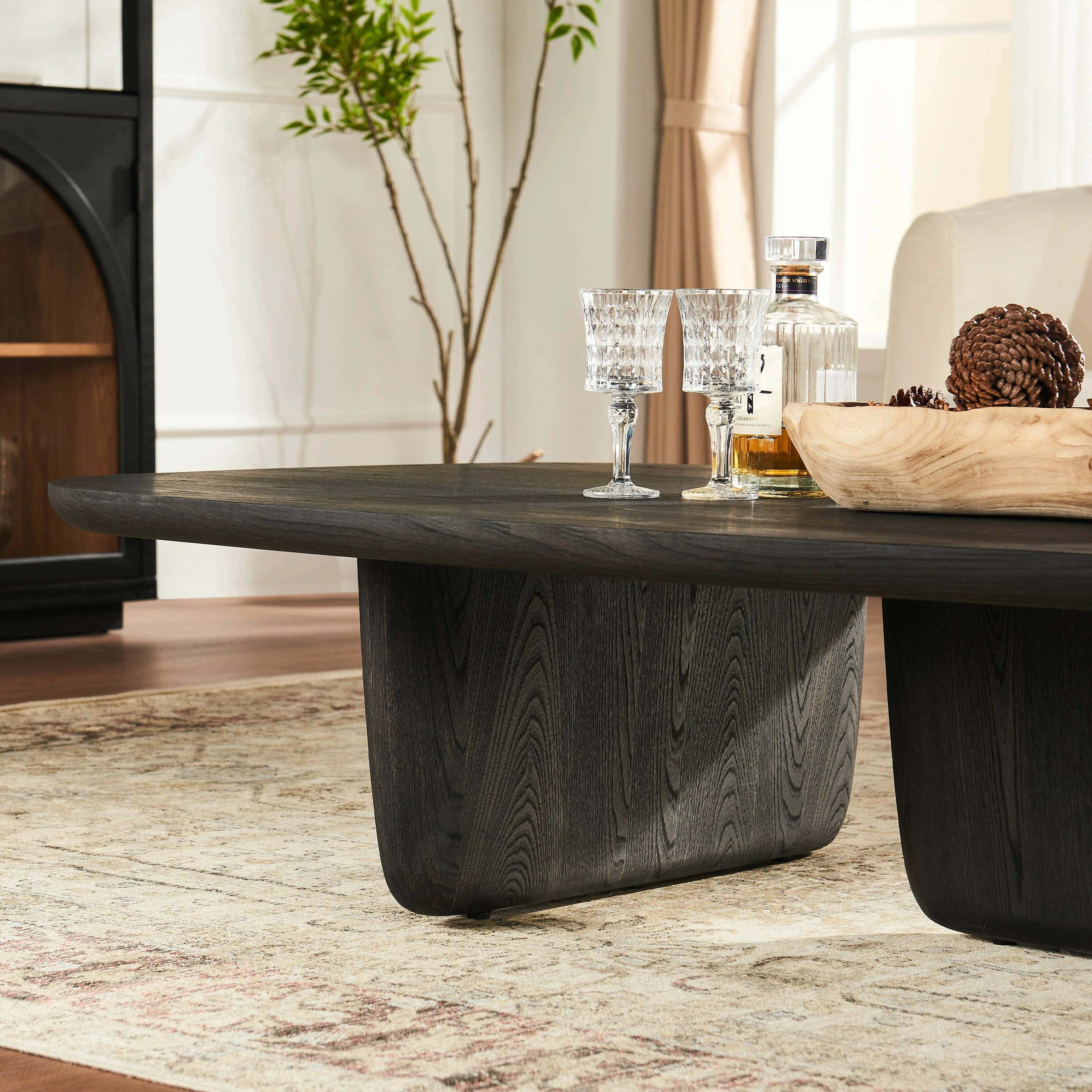 Orbit Elm Rectangular Coffee Table 57"