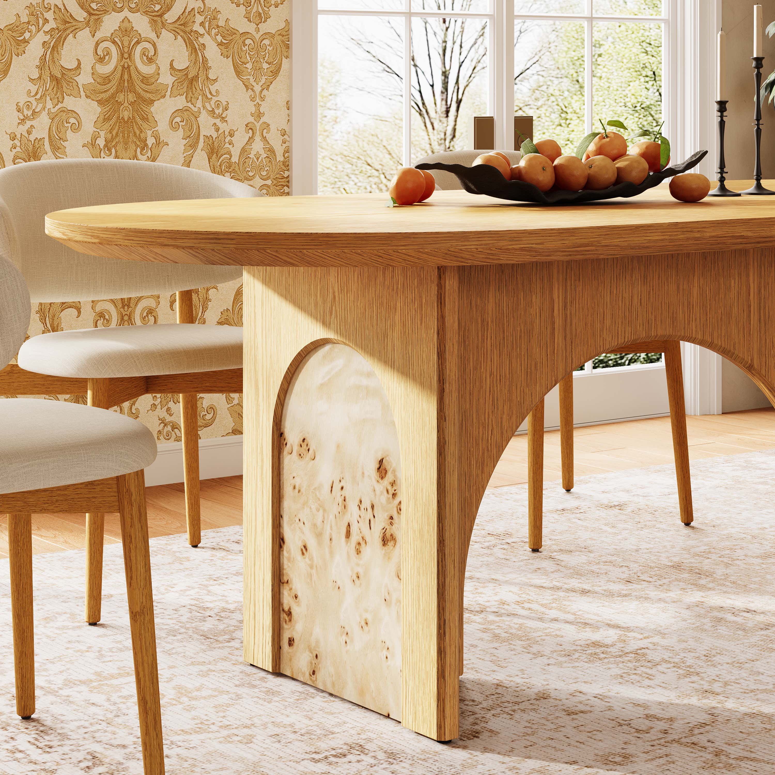 Aurora Oak Dinning Table 63”