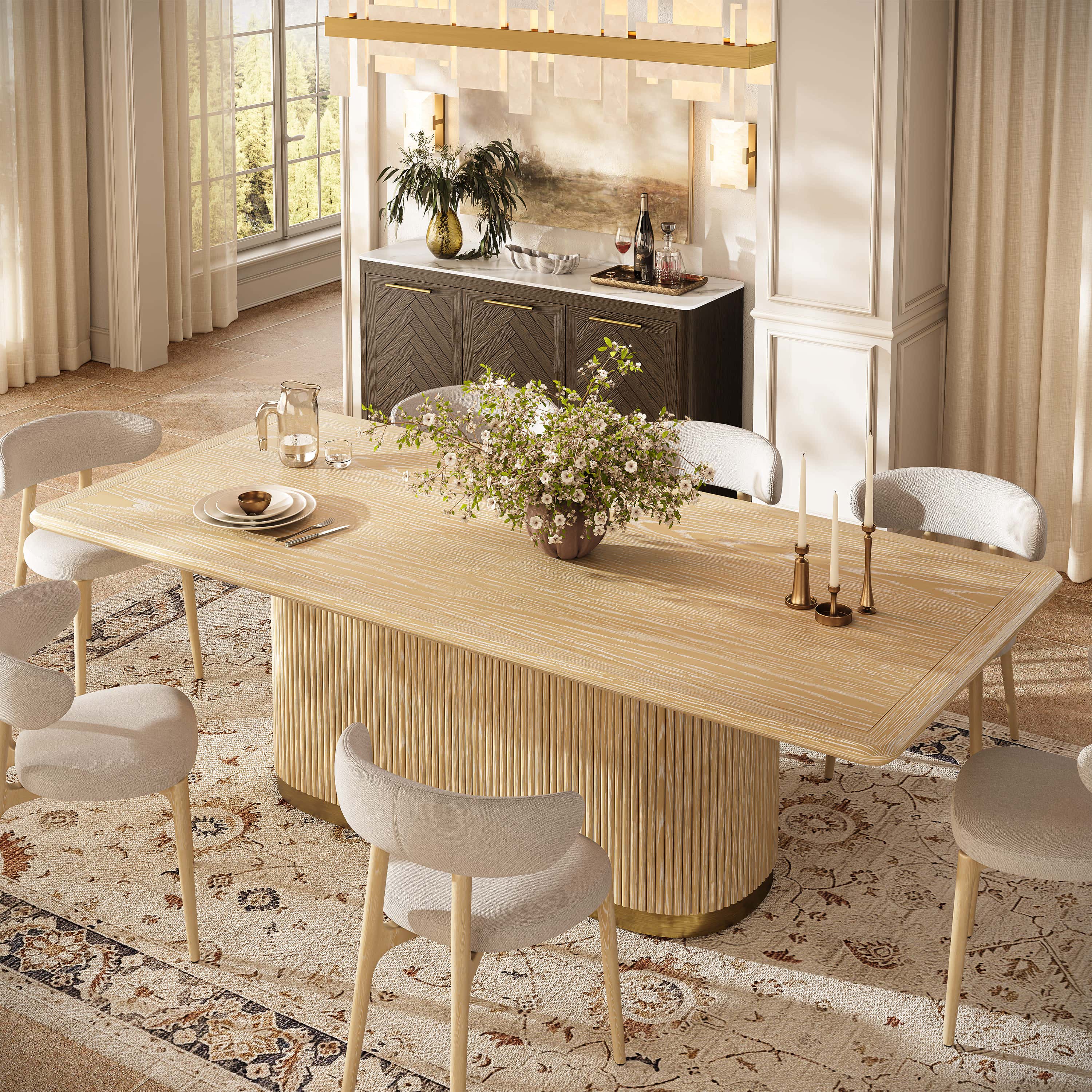 Calma Dining Table 84"W