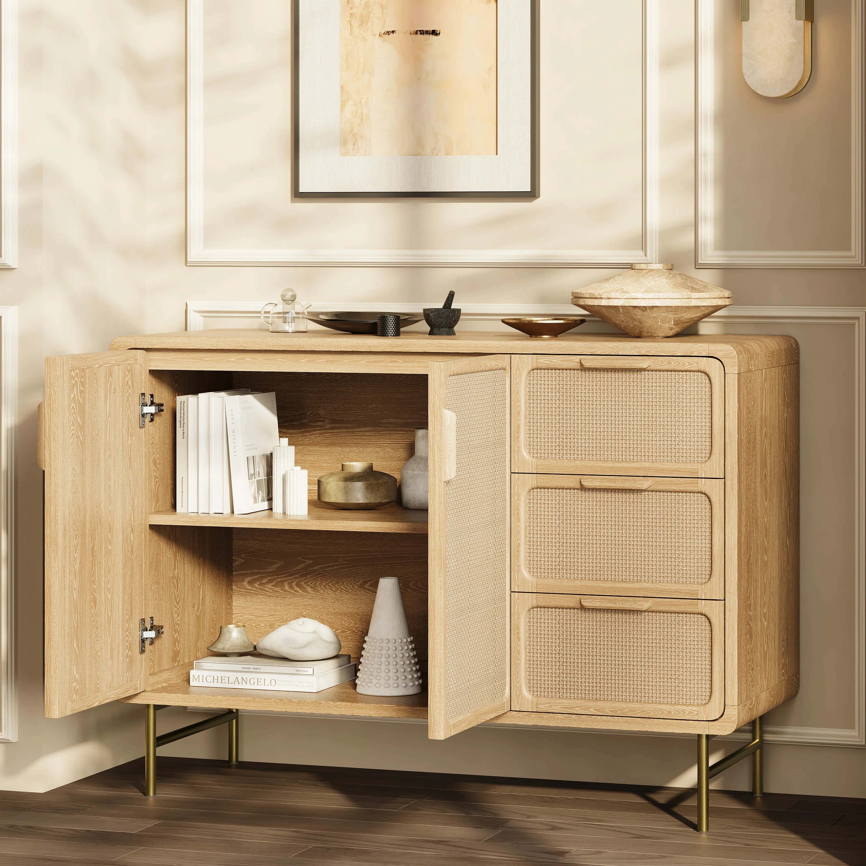 Ventura Rattan Sideboard 50"W