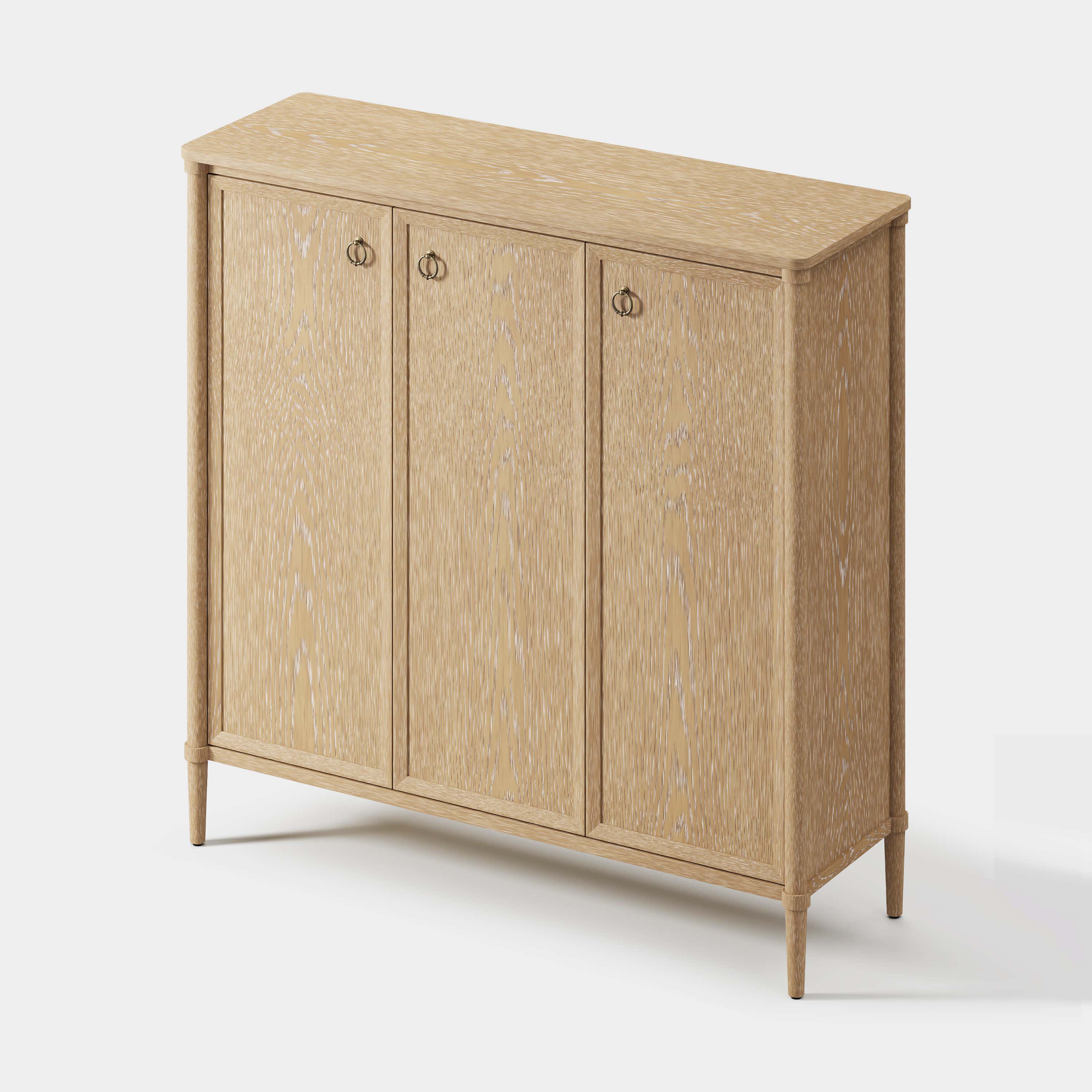 Maison Oak Shoe Storage Cabinet
