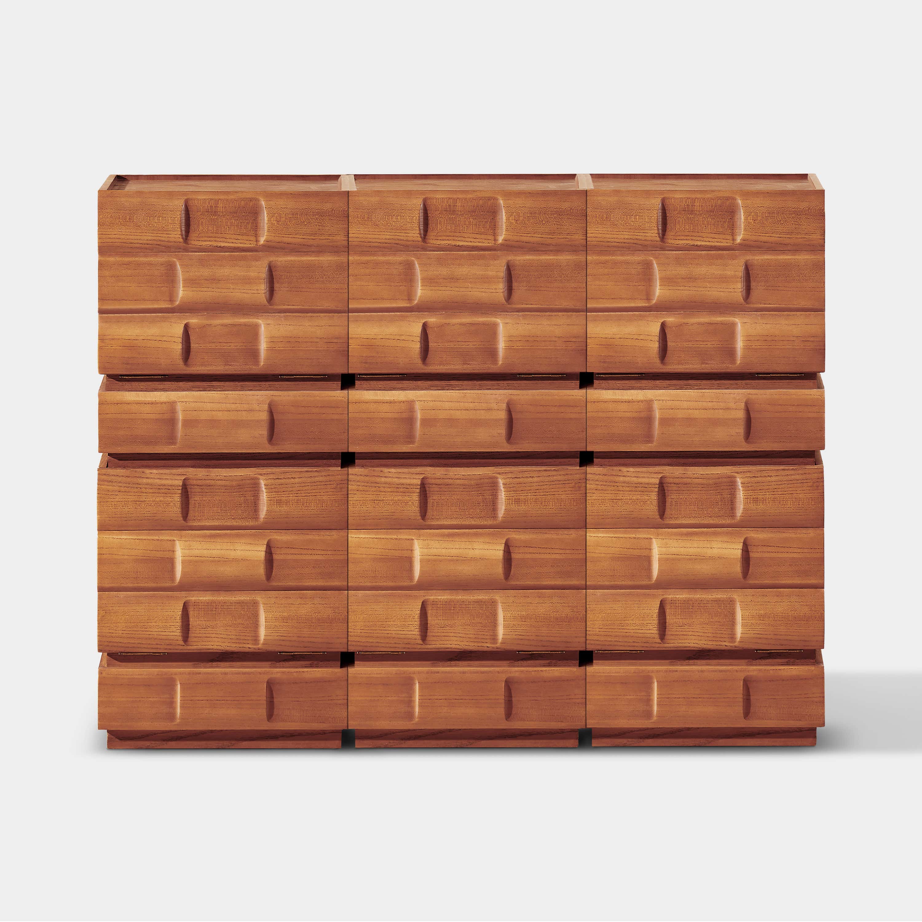 Terra Cube Emboss Cabinet (Set of 3)