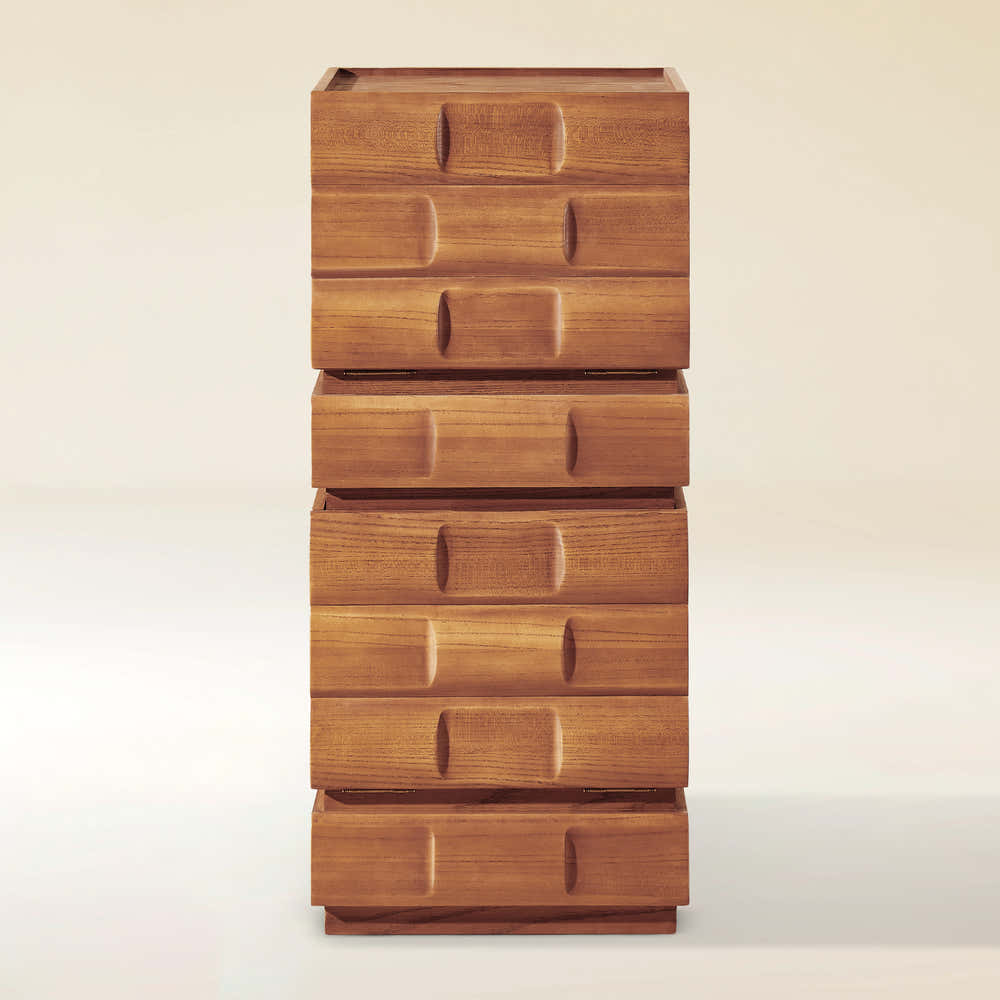 Terra Cube Emboss Cabinet(set of 2)