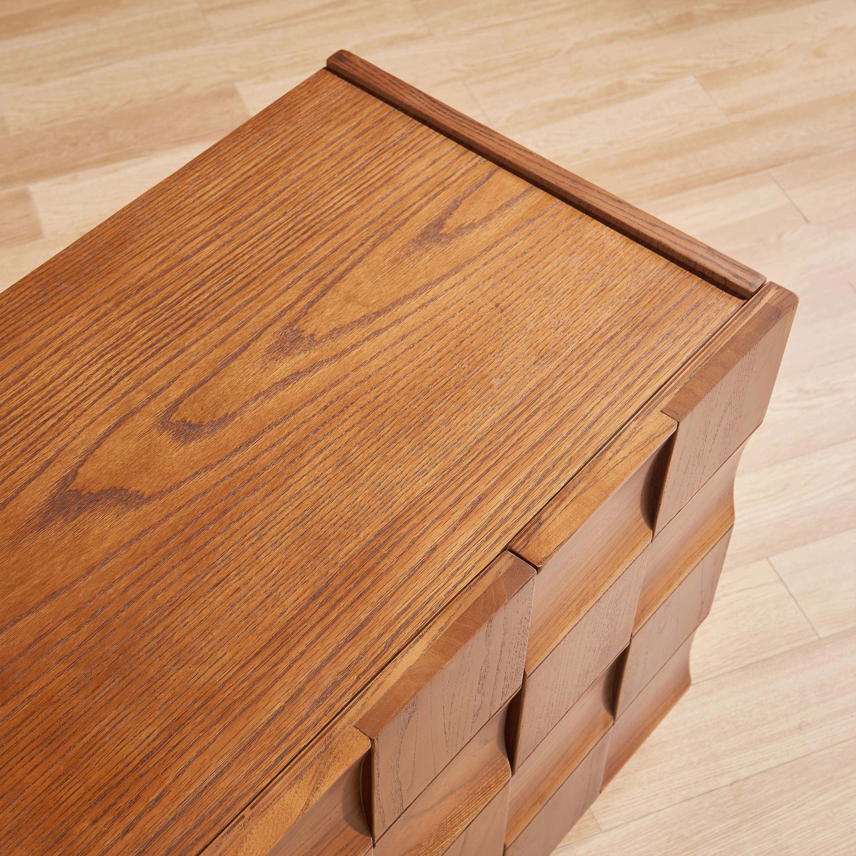 Terra Cube Emboss Media Console 71”