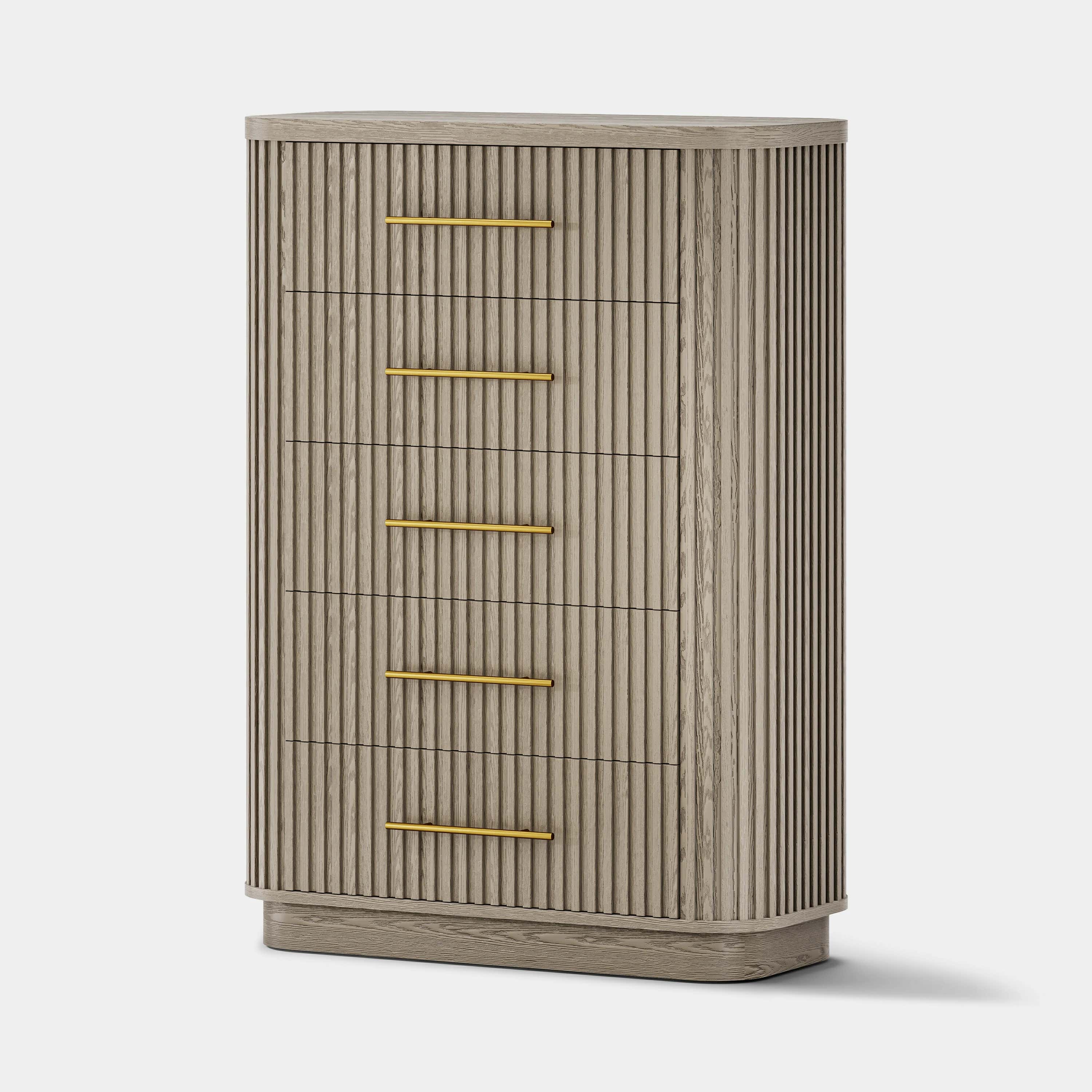 Sinclair Fluted 5-Drawer Chest 39"W