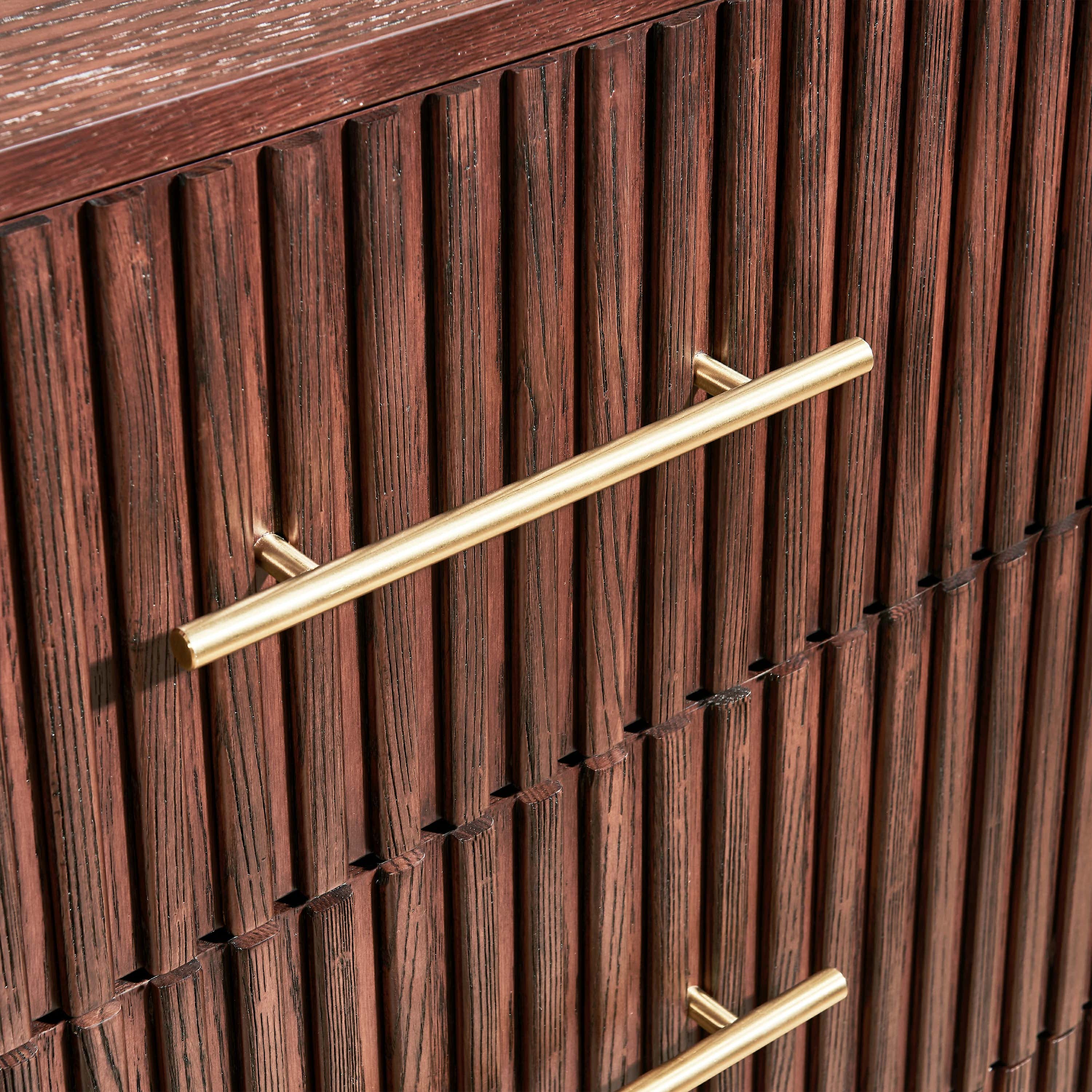 Holt 95" Oak 9-Drawer Chest(Set of 3)