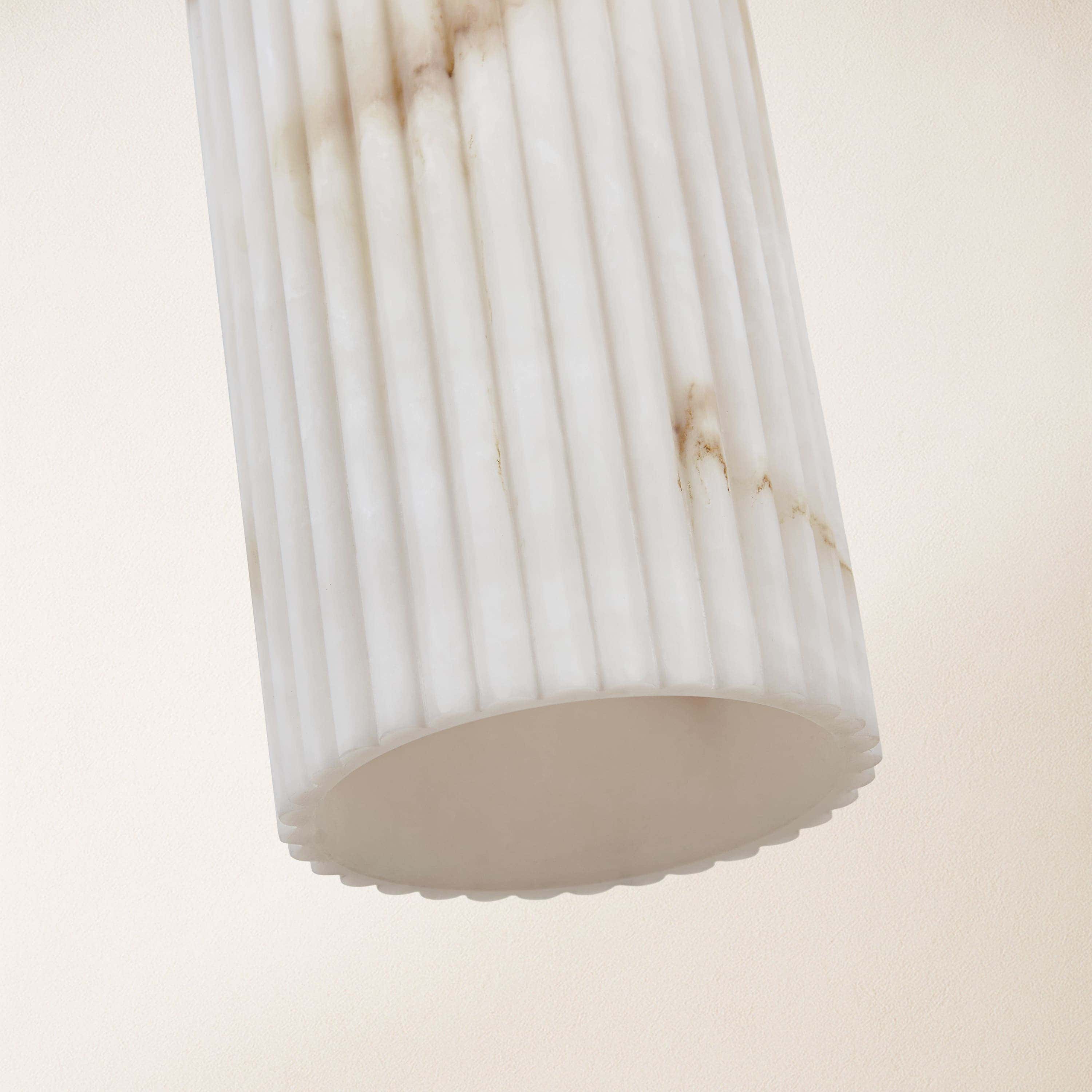 Luminare Resin Fluted Pendant 5"