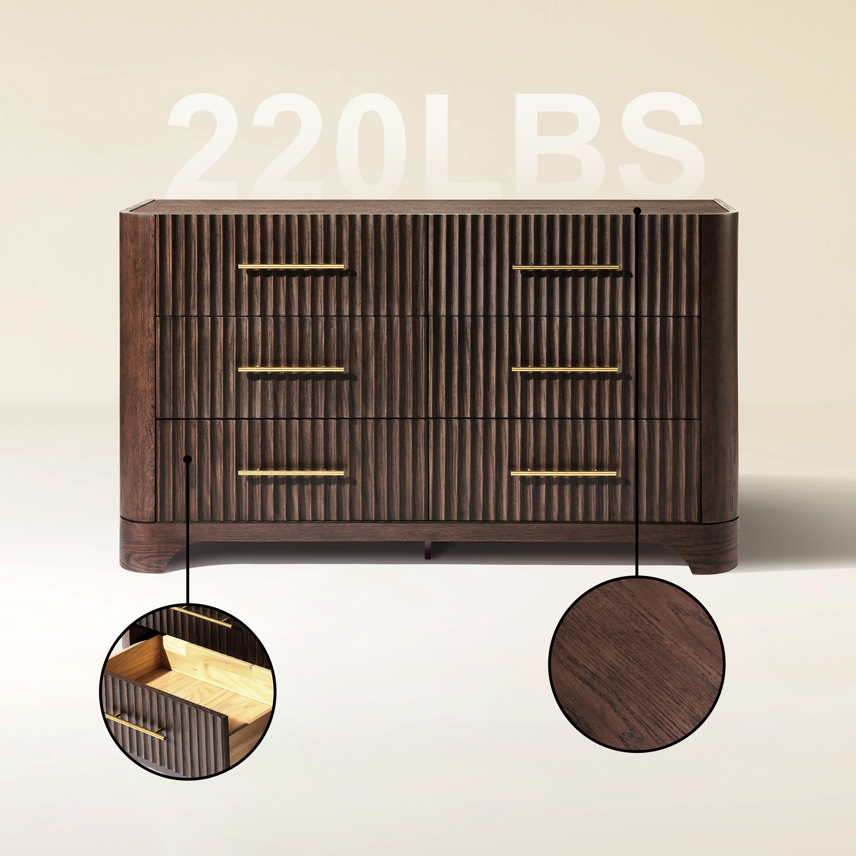 Murphy 6 Drawer Chest 59"W