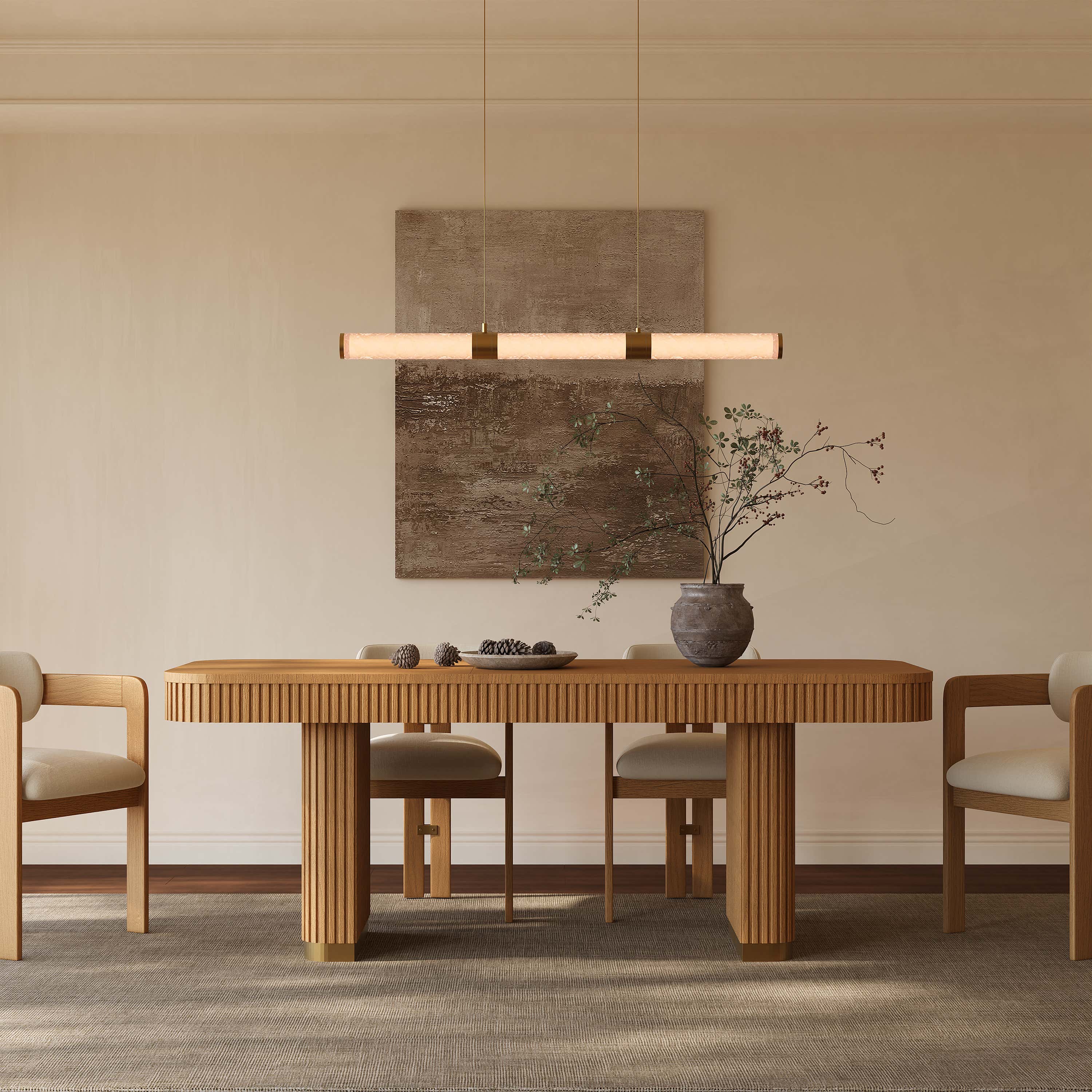 Hollin Rectangle Dining Table 63" Extend 78.7"