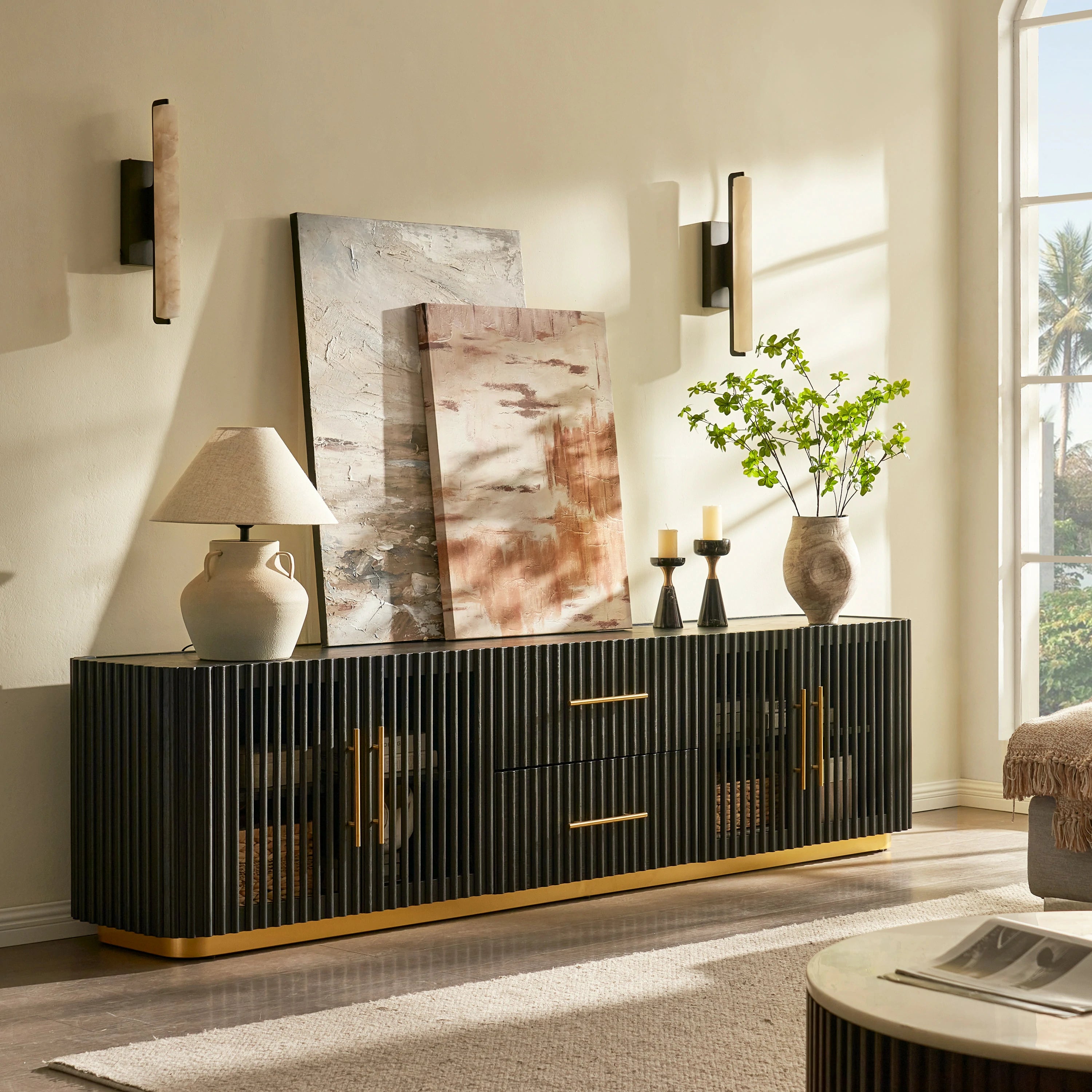 Holton Oak Medienkonsole, 94 Zoll breit