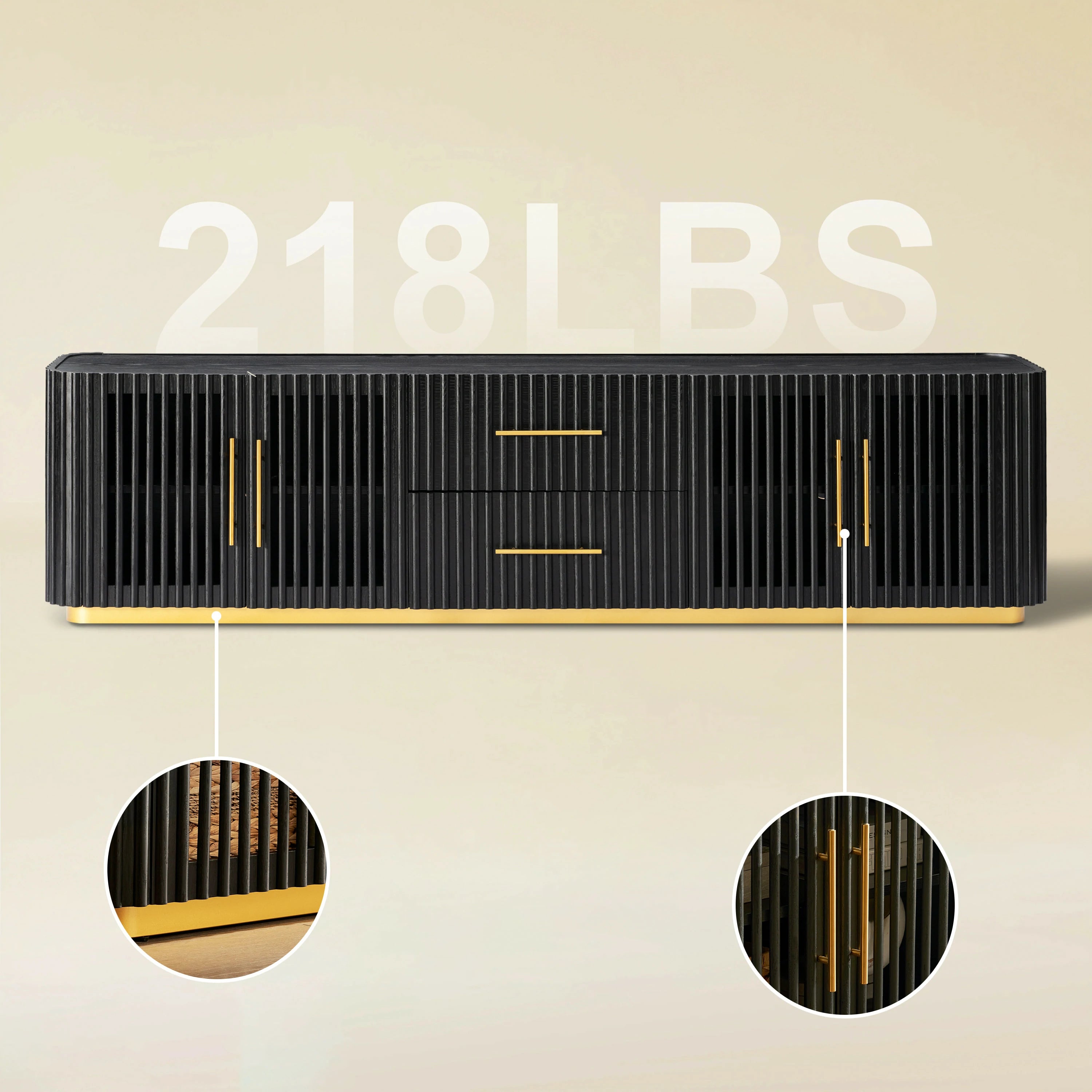 Holton Oak Medienkonsole, 94 Zoll breit