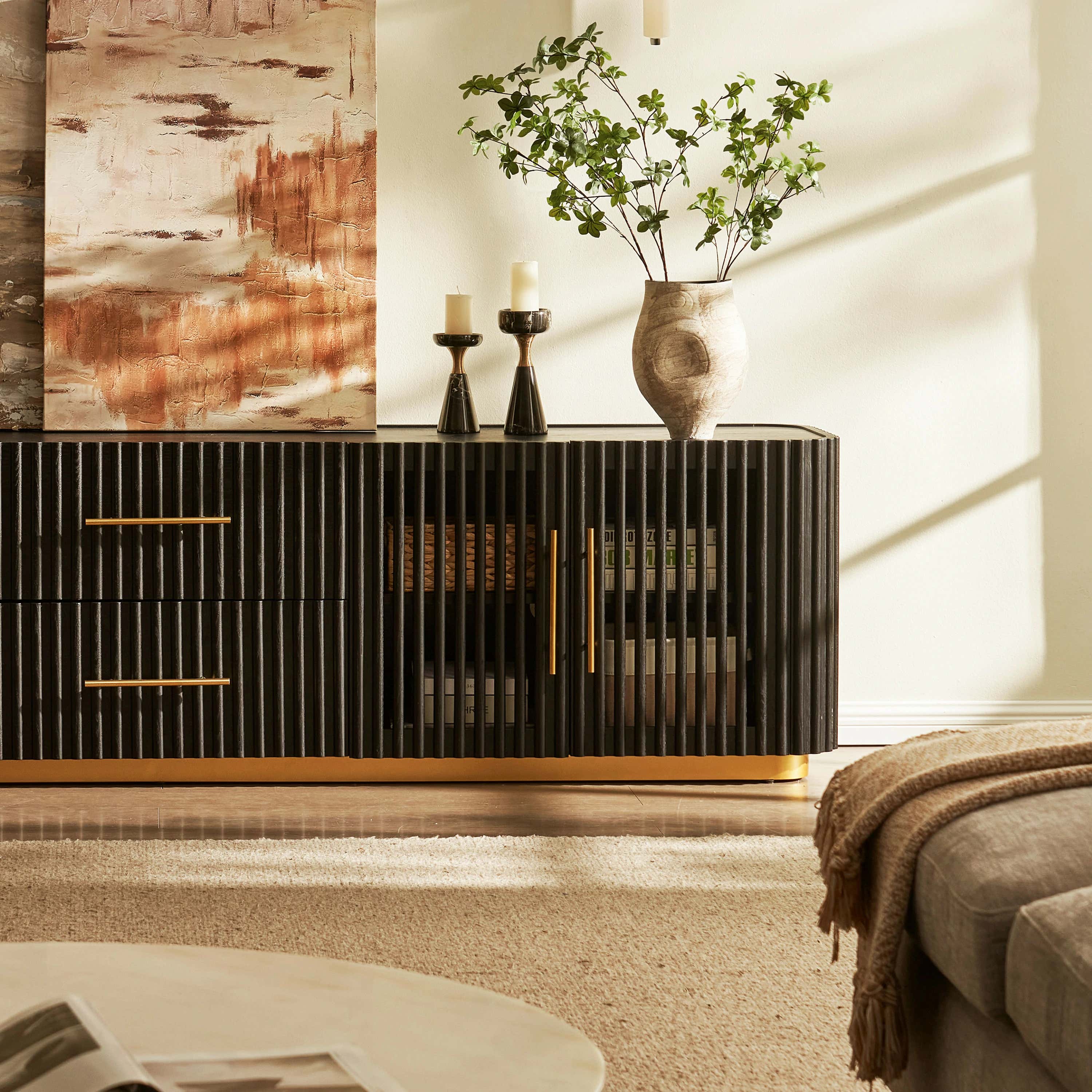 Holton Oak Medienkonsole, 94 Zoll breit