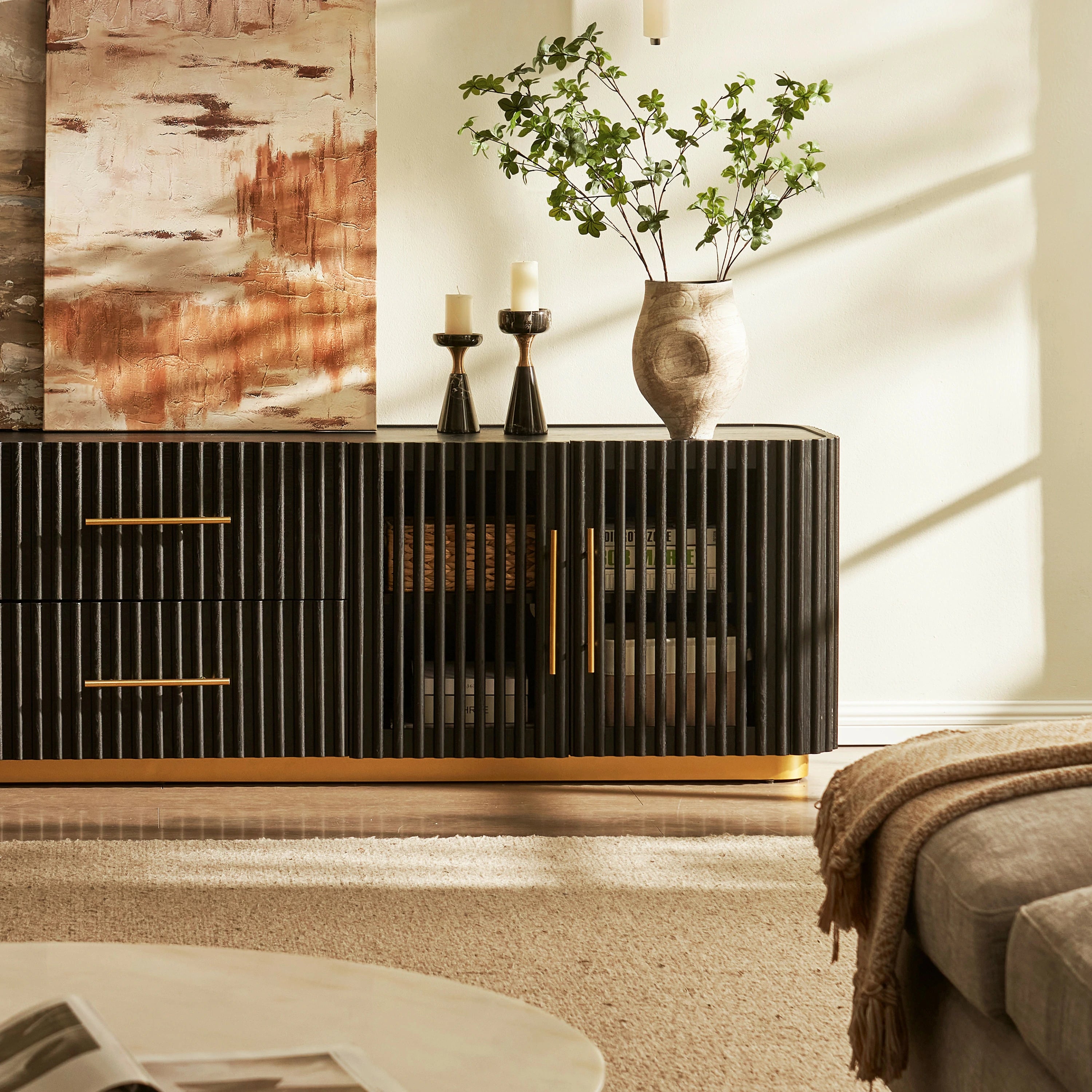 Holton Oak Medienkonsole, 94 Zoll breit