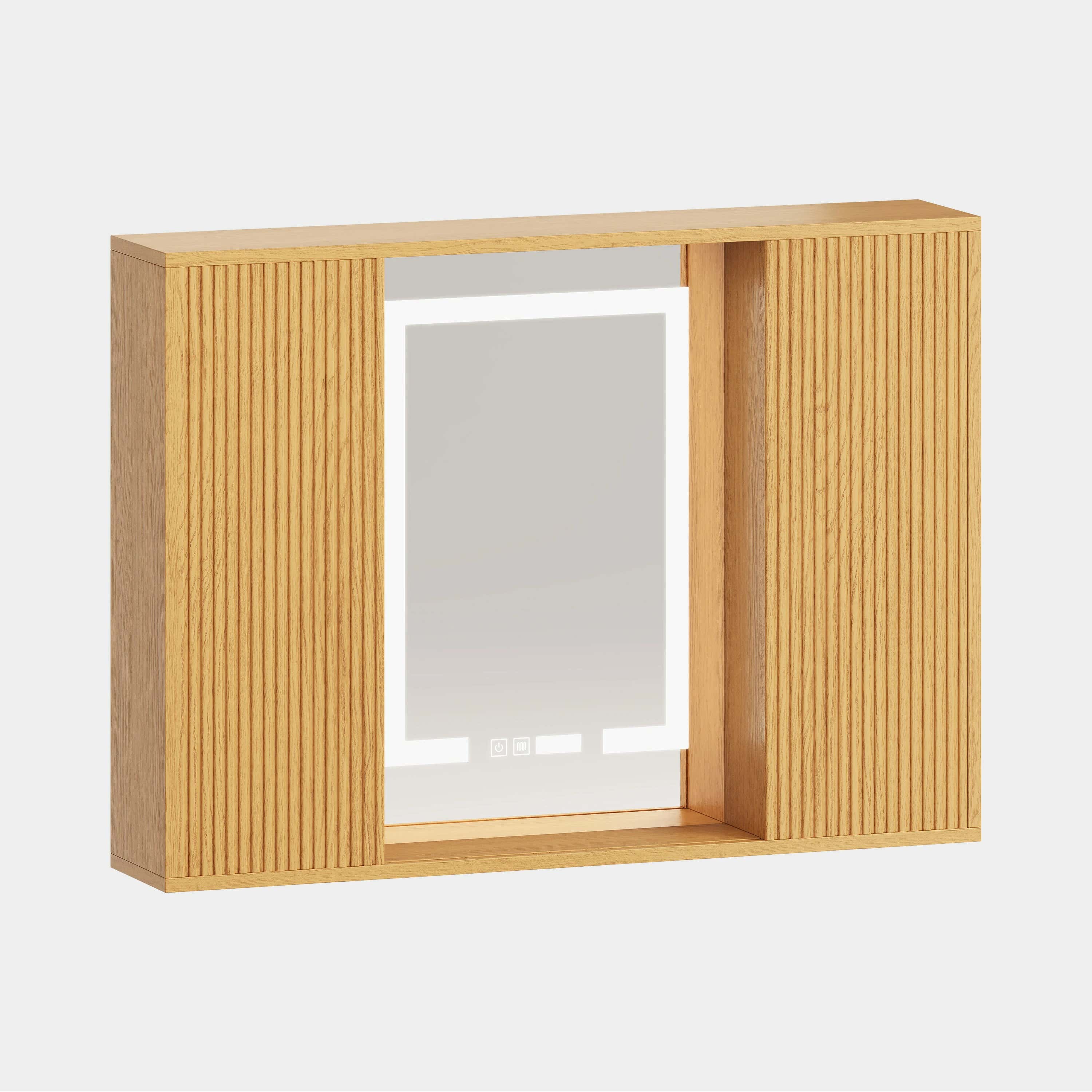 Isla Oak Bathroom Wall Mirror 36"