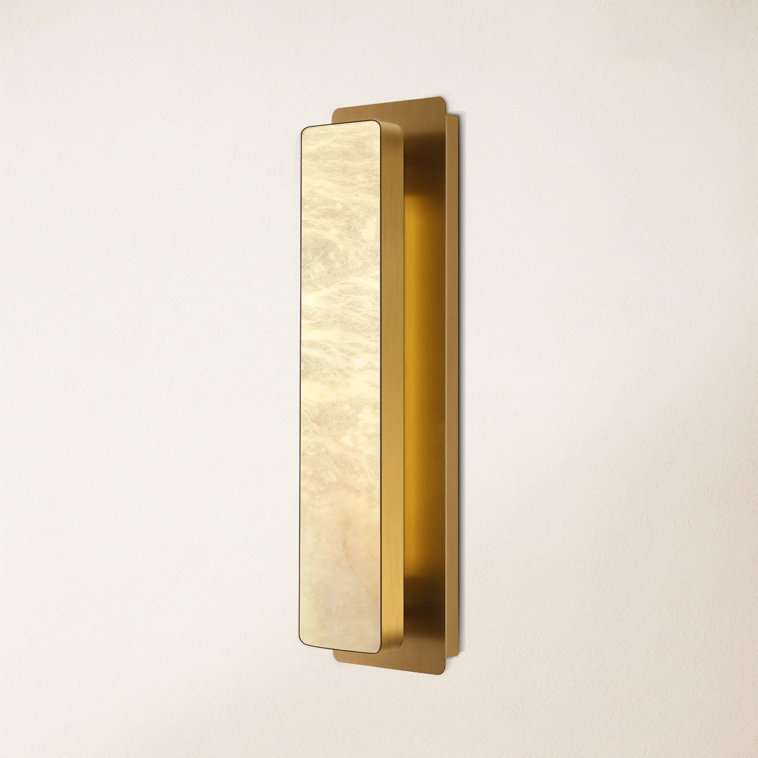 Mintreux Alabaster-Wandleuchten, 50,8 cm hoch