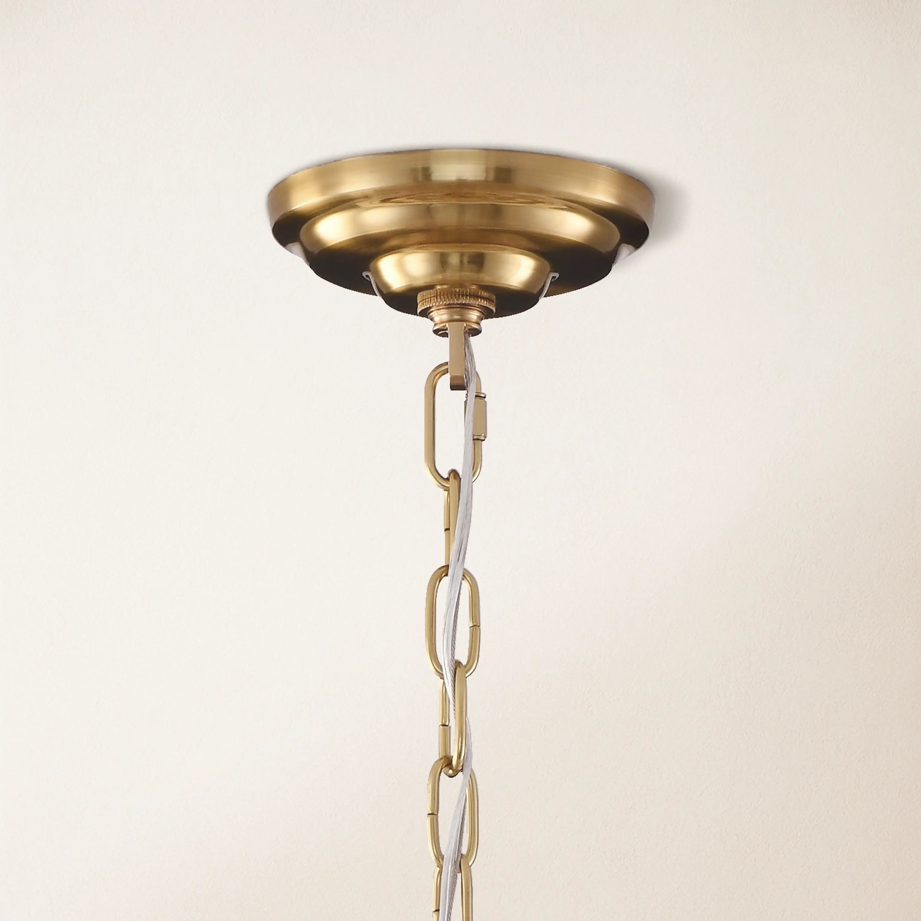 Moira Alabaster-Kronleuchter, mehrstufig, rund, 81,3 cm Durchmesser