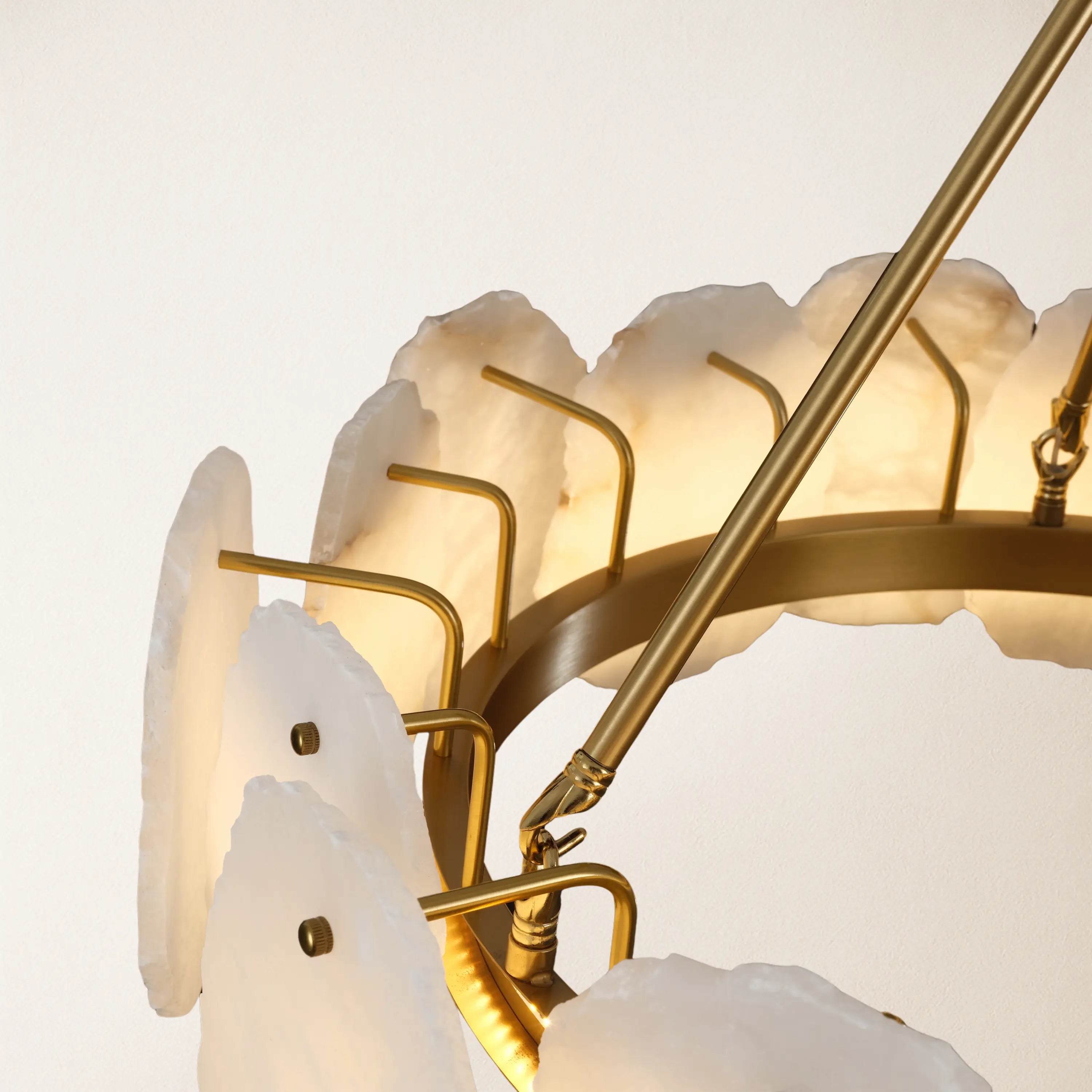 Moira Alabaster Round Chandelier 32"D