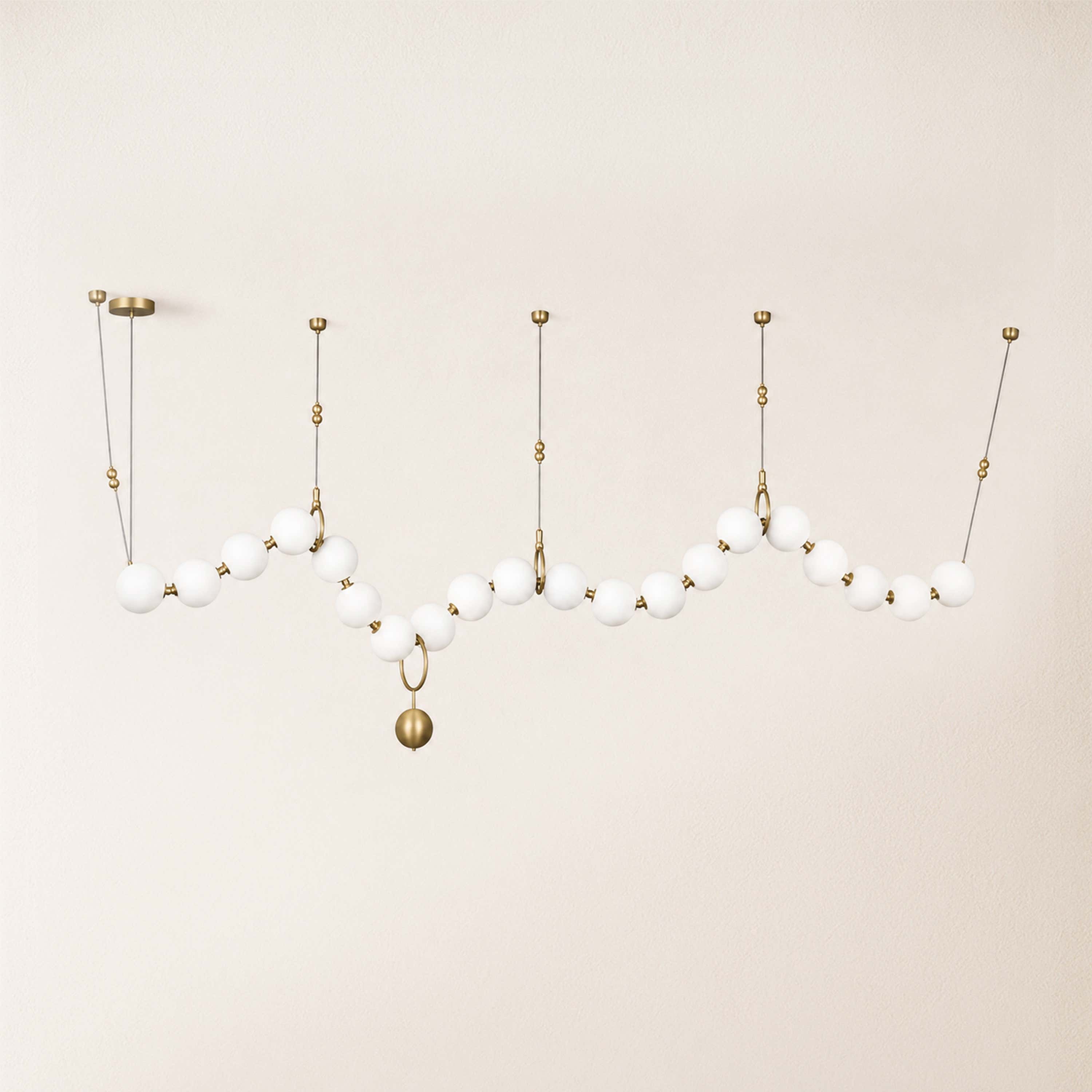 Celestine Necklace Glass Pendant
