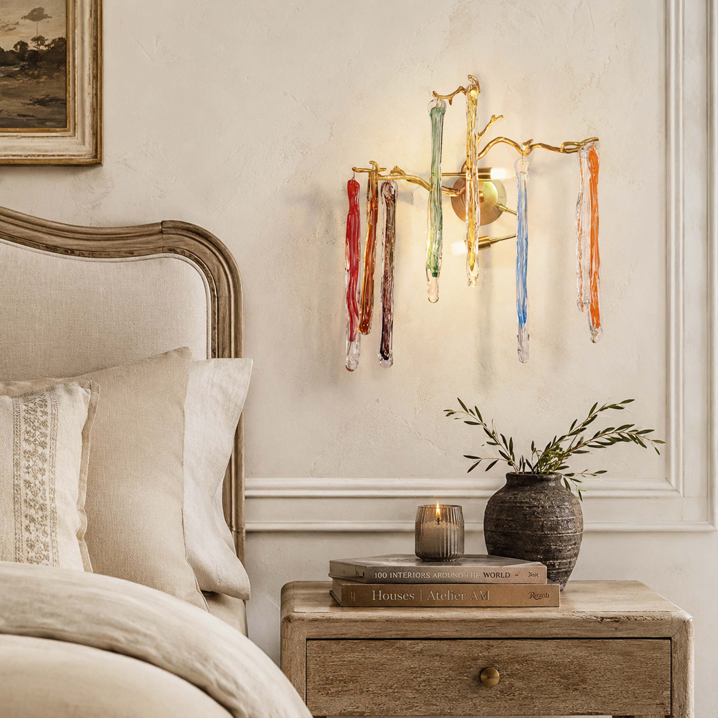 Nivalia Crystal Branch Wall Sconce