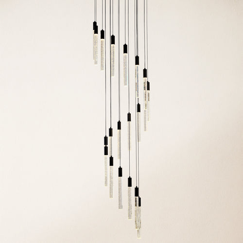 Nova Cascade Kronleuchter mit hoher Decke, 50,8 cm Durchmesser