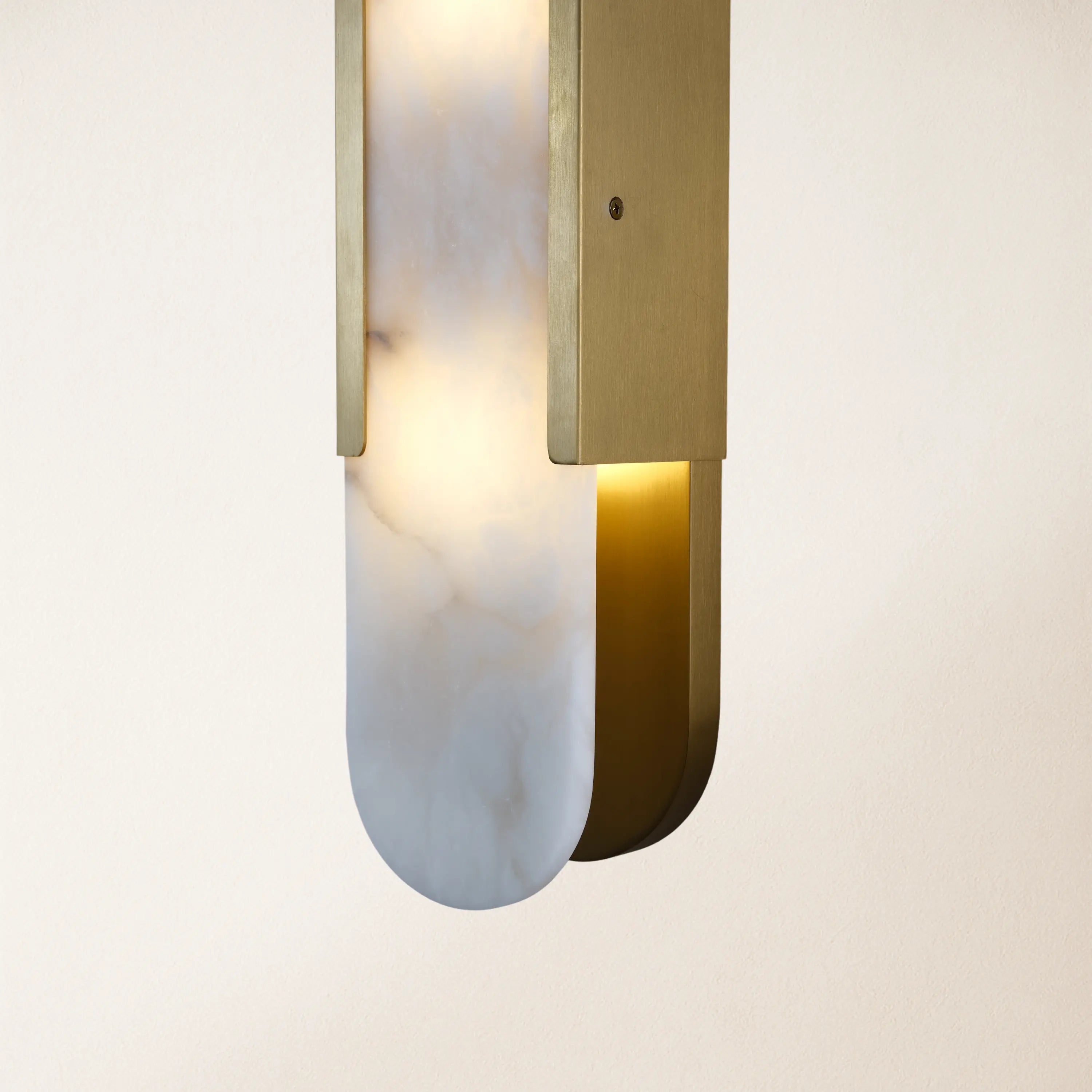 OpalEdge Alabaster Oval Wall Sconce 20"H#Finish_Gold