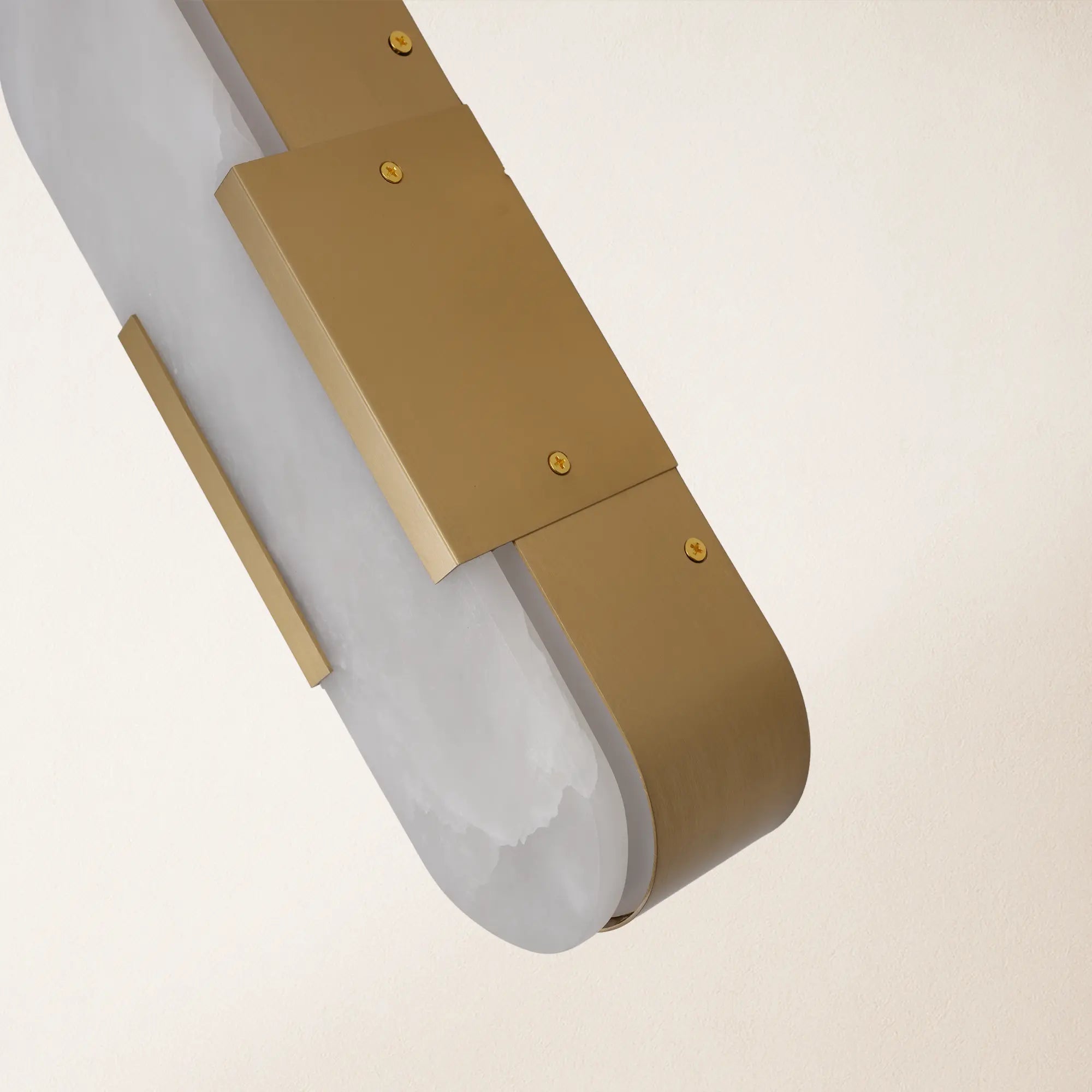 OpalEdge Alabaster Wall Sconce 14"H#Finish_Gold