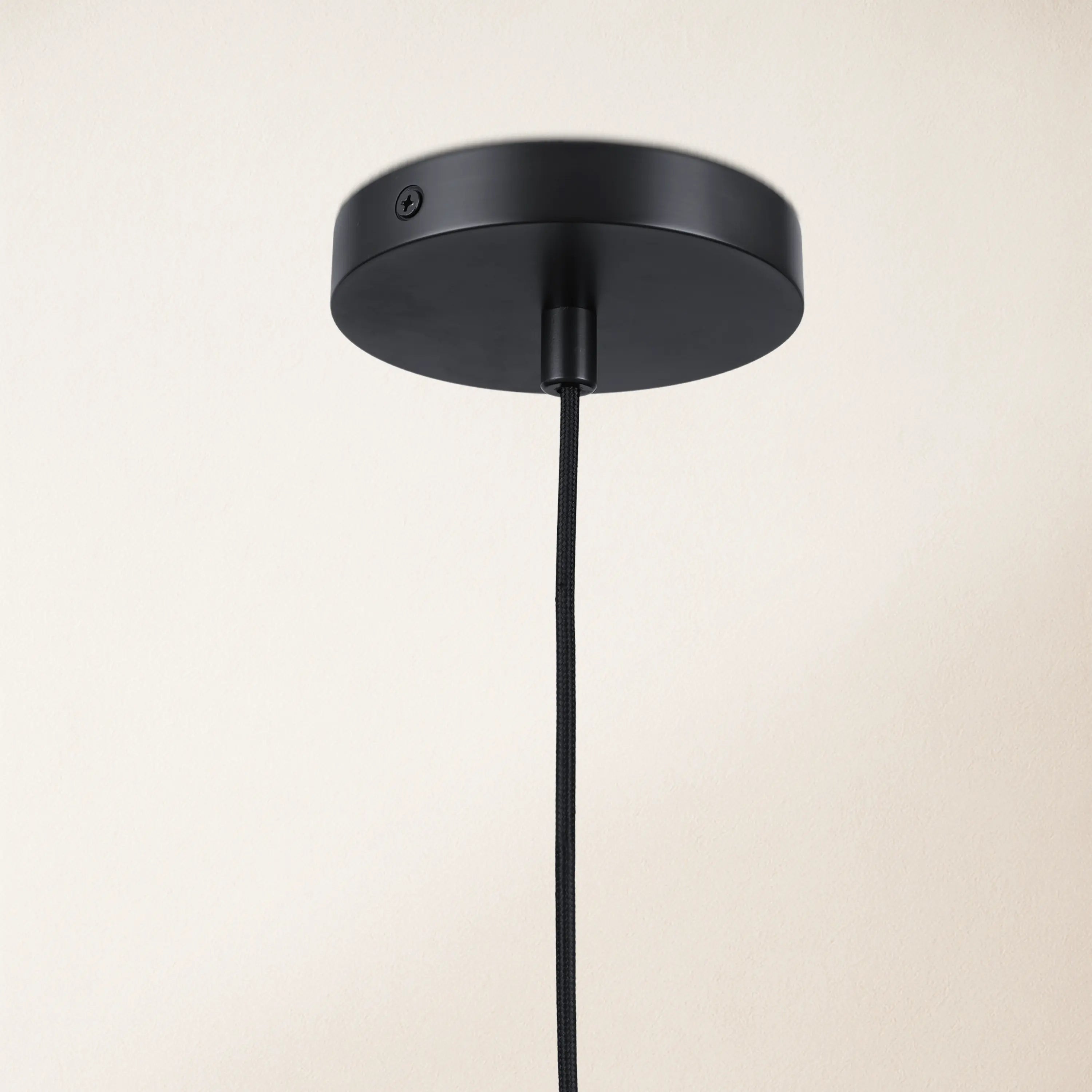 Cylora Glass Tube Pendant 4"H#Finish_Black