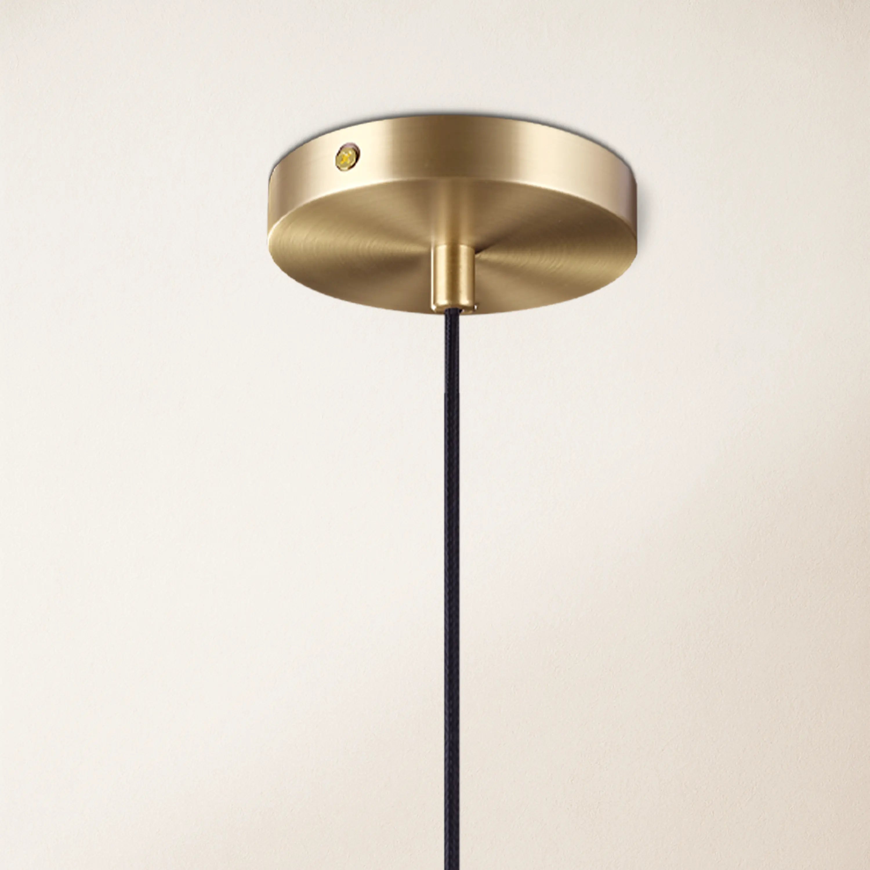 Cylora Glass Tube Pendant 4"H#Finish_Gold