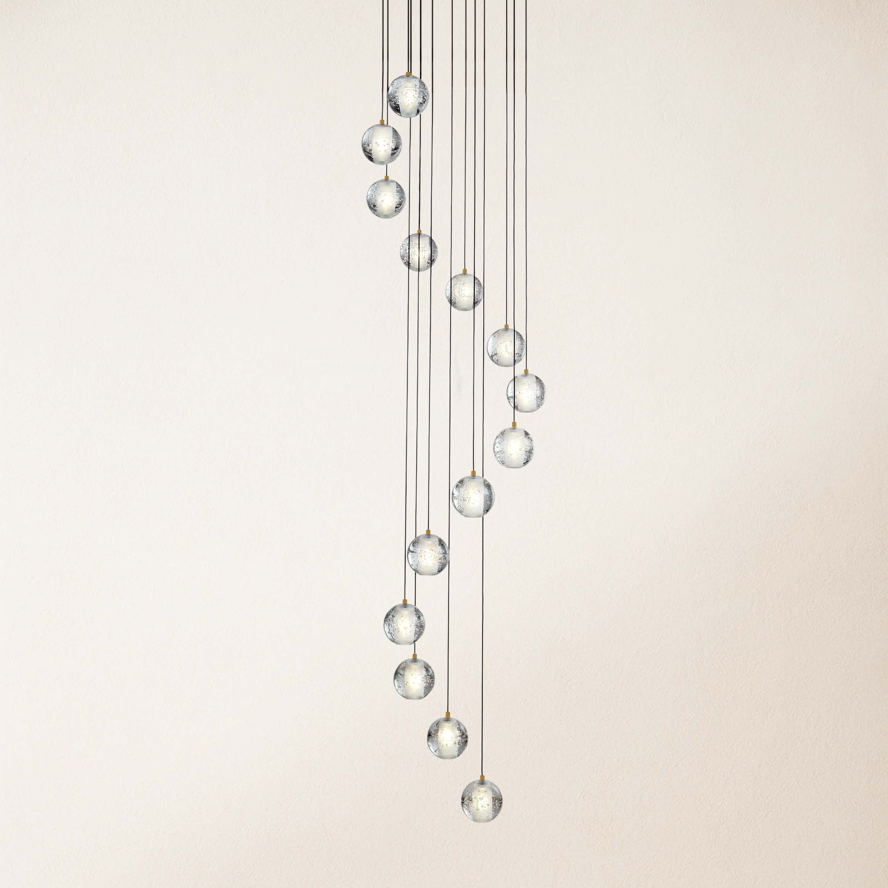 Pearl Ball Ceiling Round Chandelier 20"D