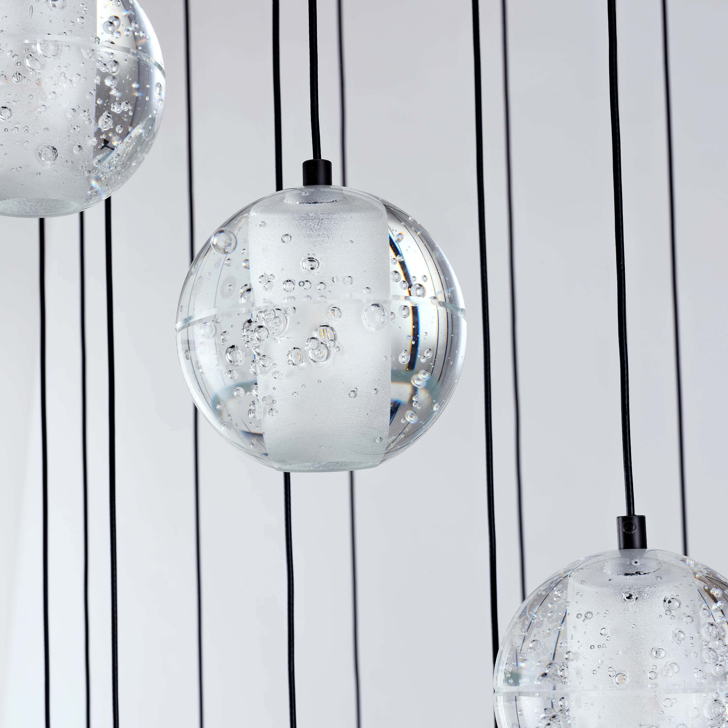 Pearl Ball Ceiling Round Chandelier 20"D