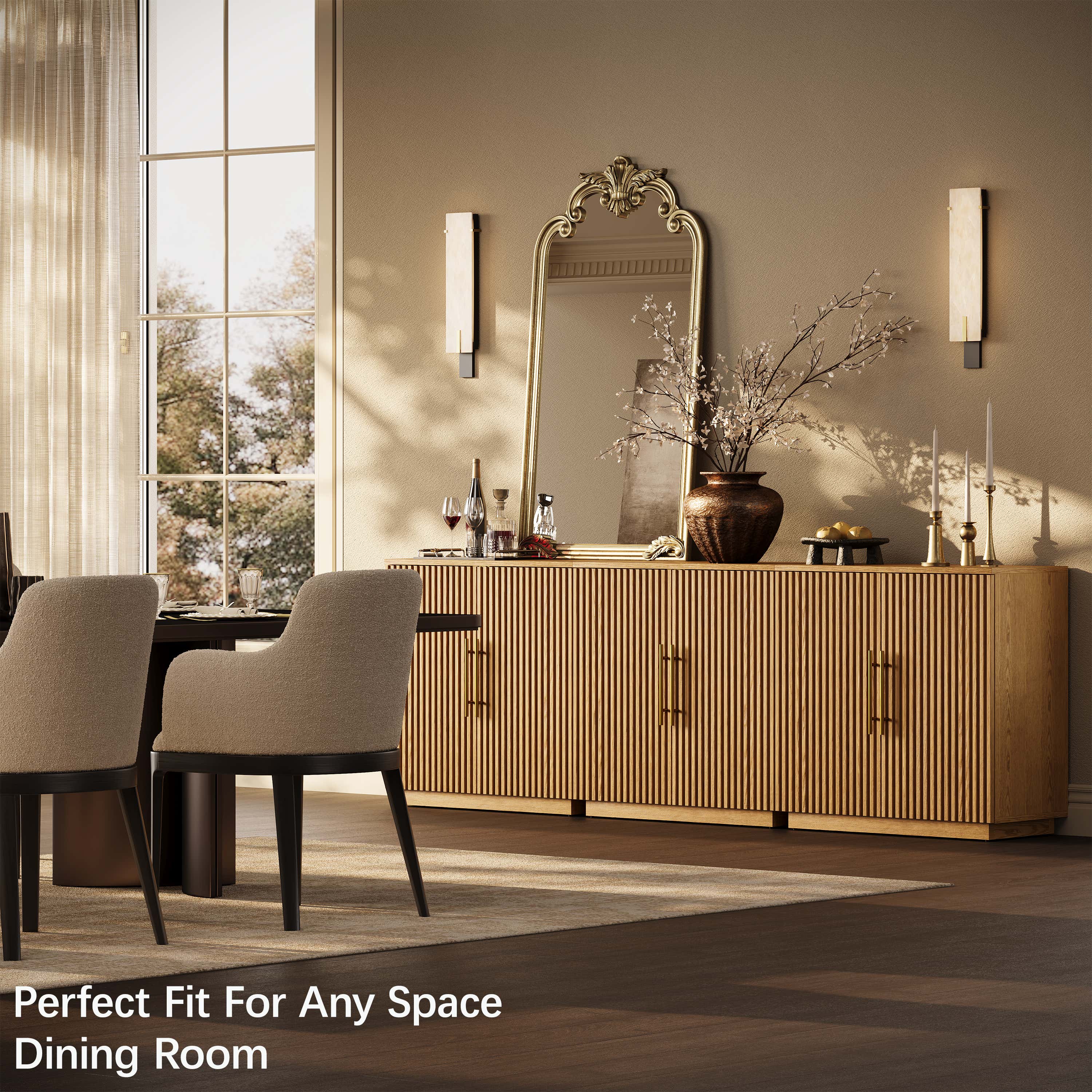 Holt 63″ Medienkonsole aus Eiche (2er-Set)