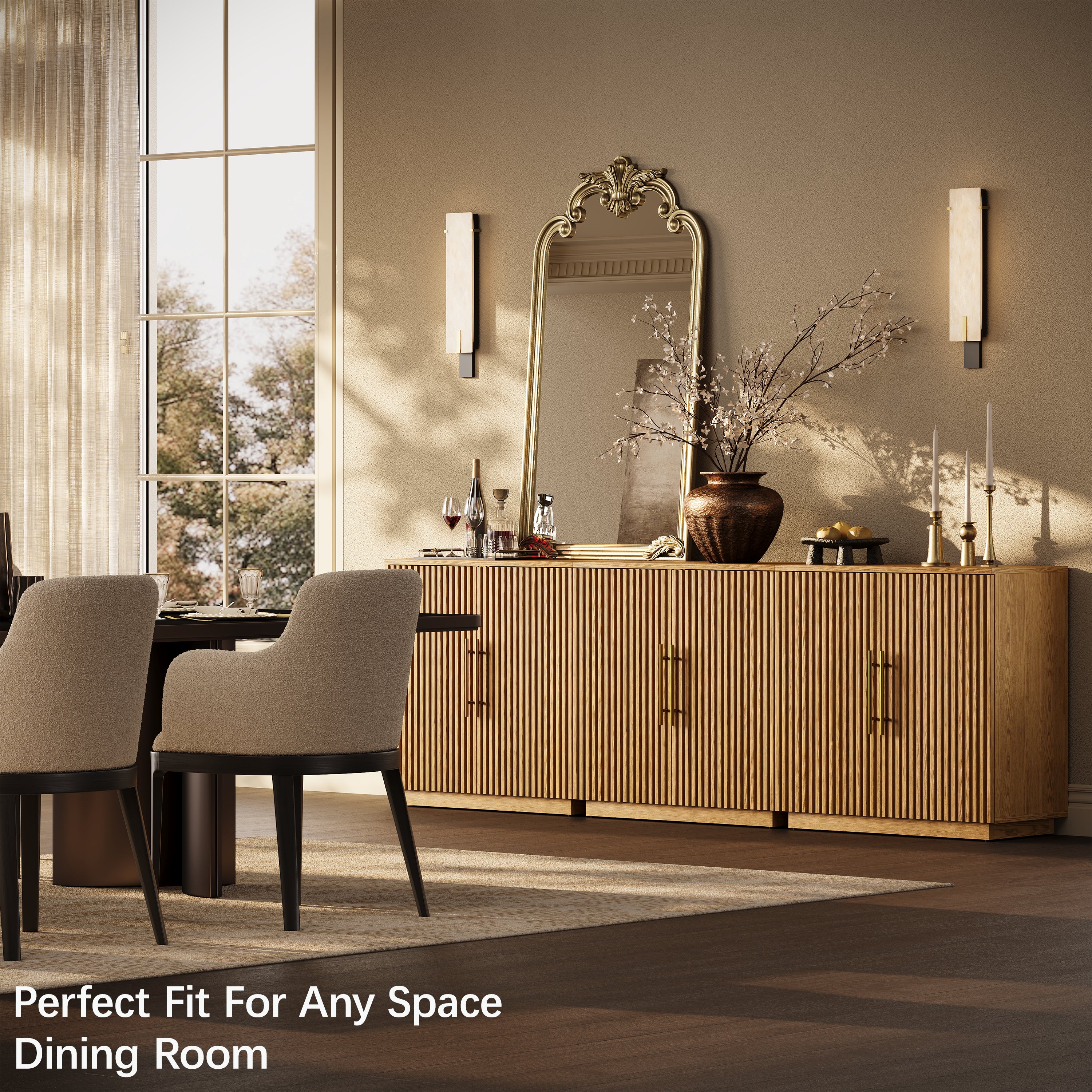 Holt 63″ Medienkonsole aus Eiche (2er-Set)