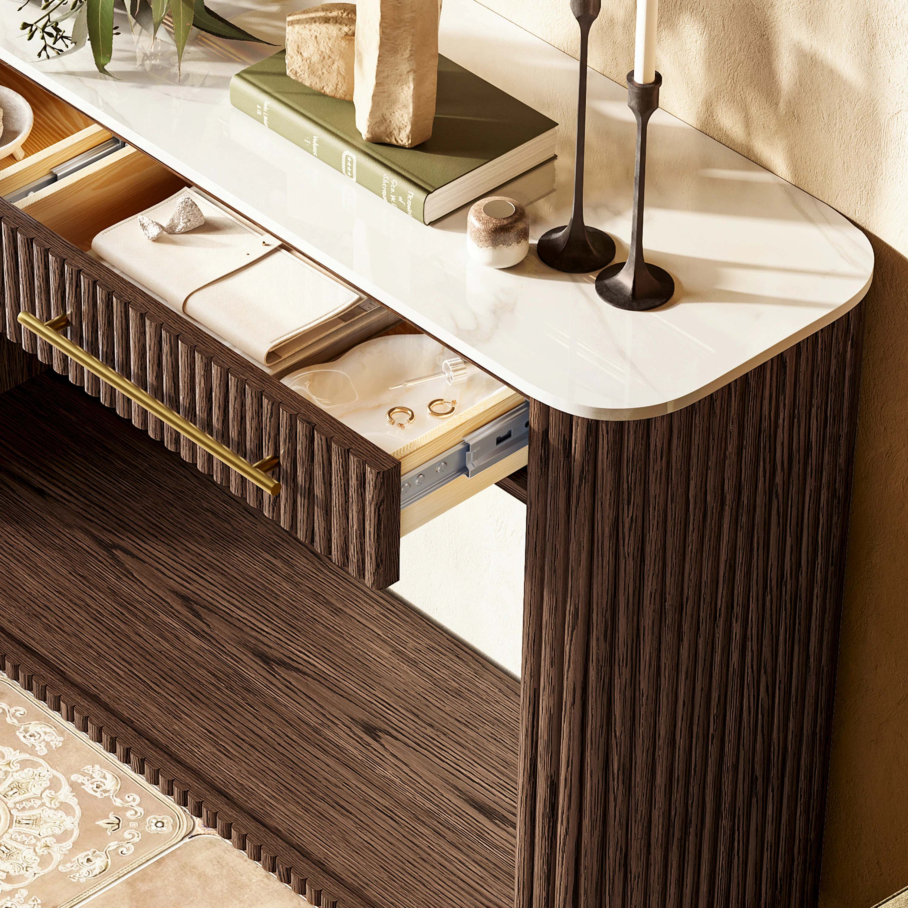 Riley Sintered Stone Console Table 47"W